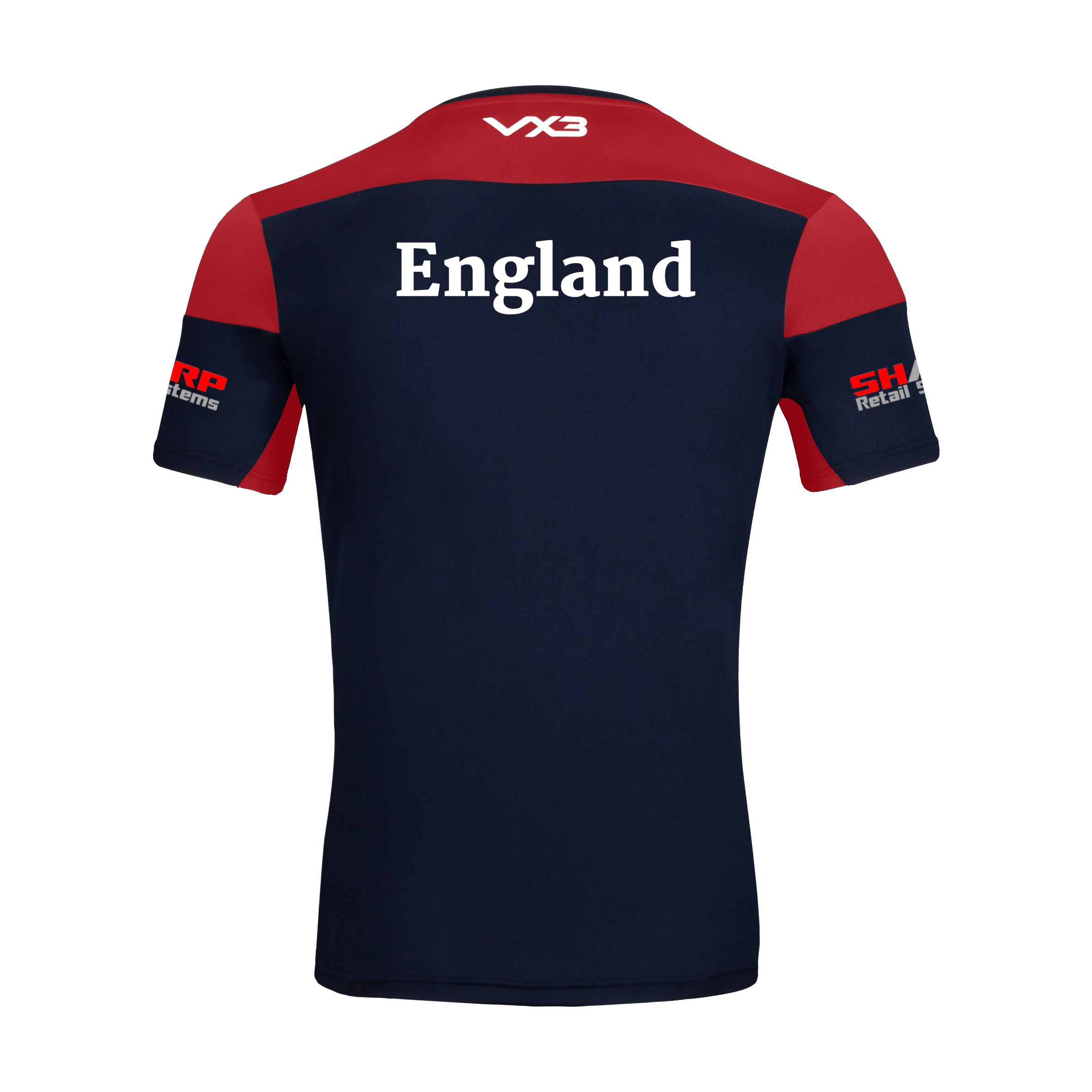 England Disabled Angling Team Opus Tee - Navy Red