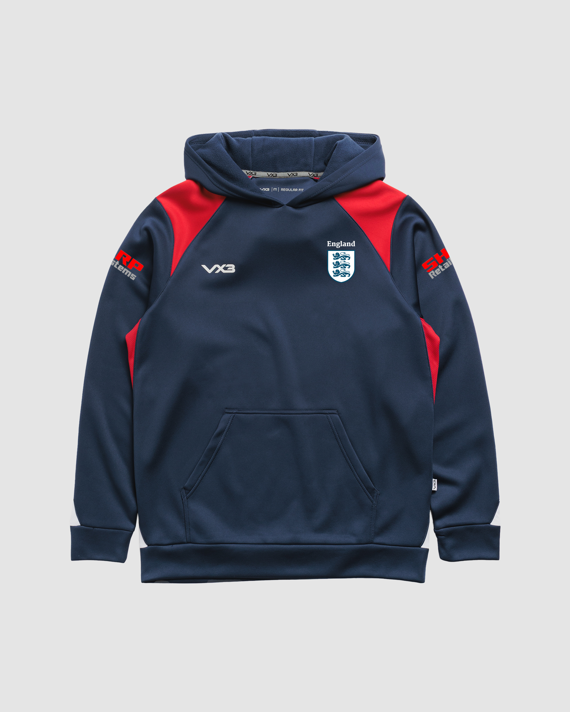 England Disabled Angling Team Vertex Hoodie -Navy/Red/White
