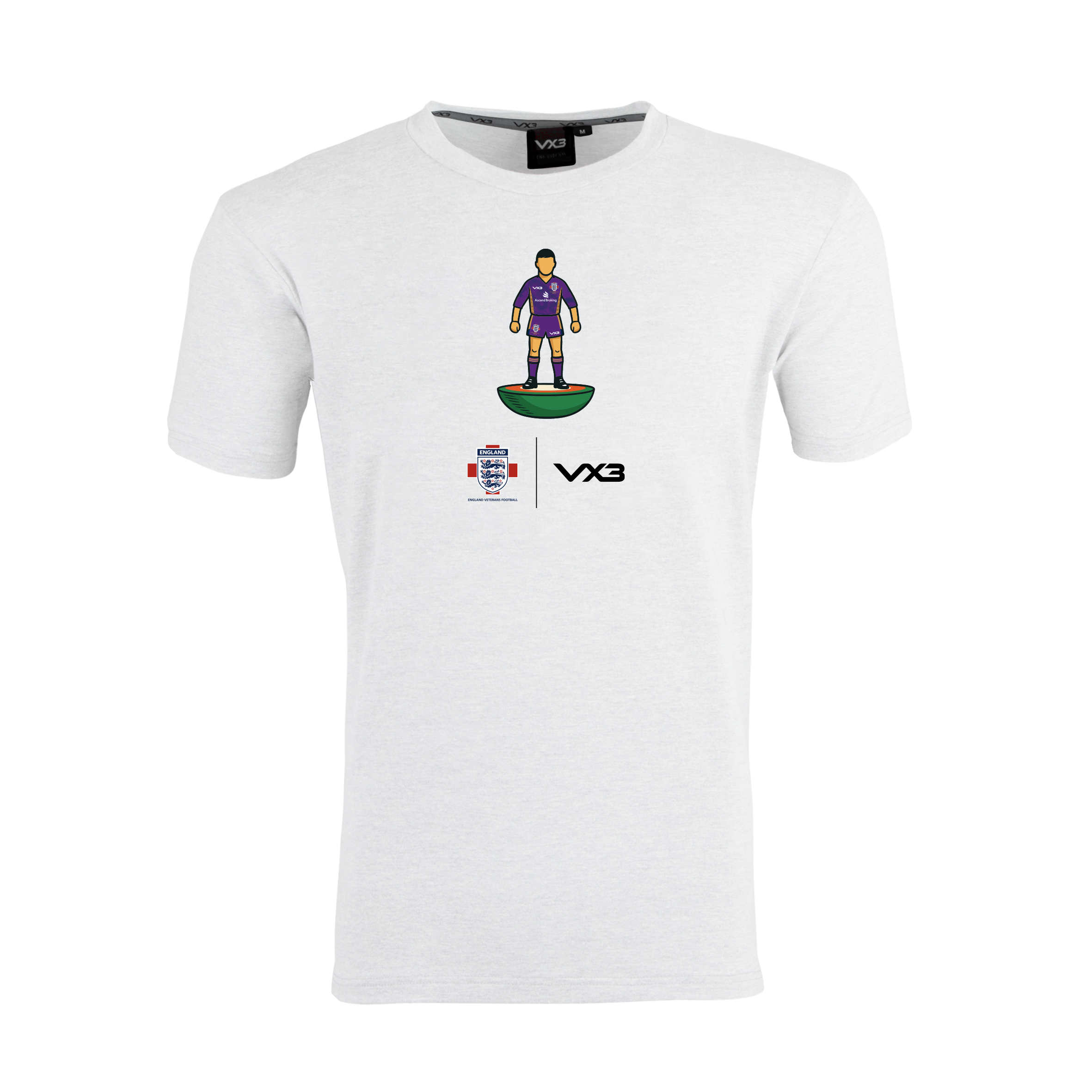 England Veterans FC White Invicta Club Tee