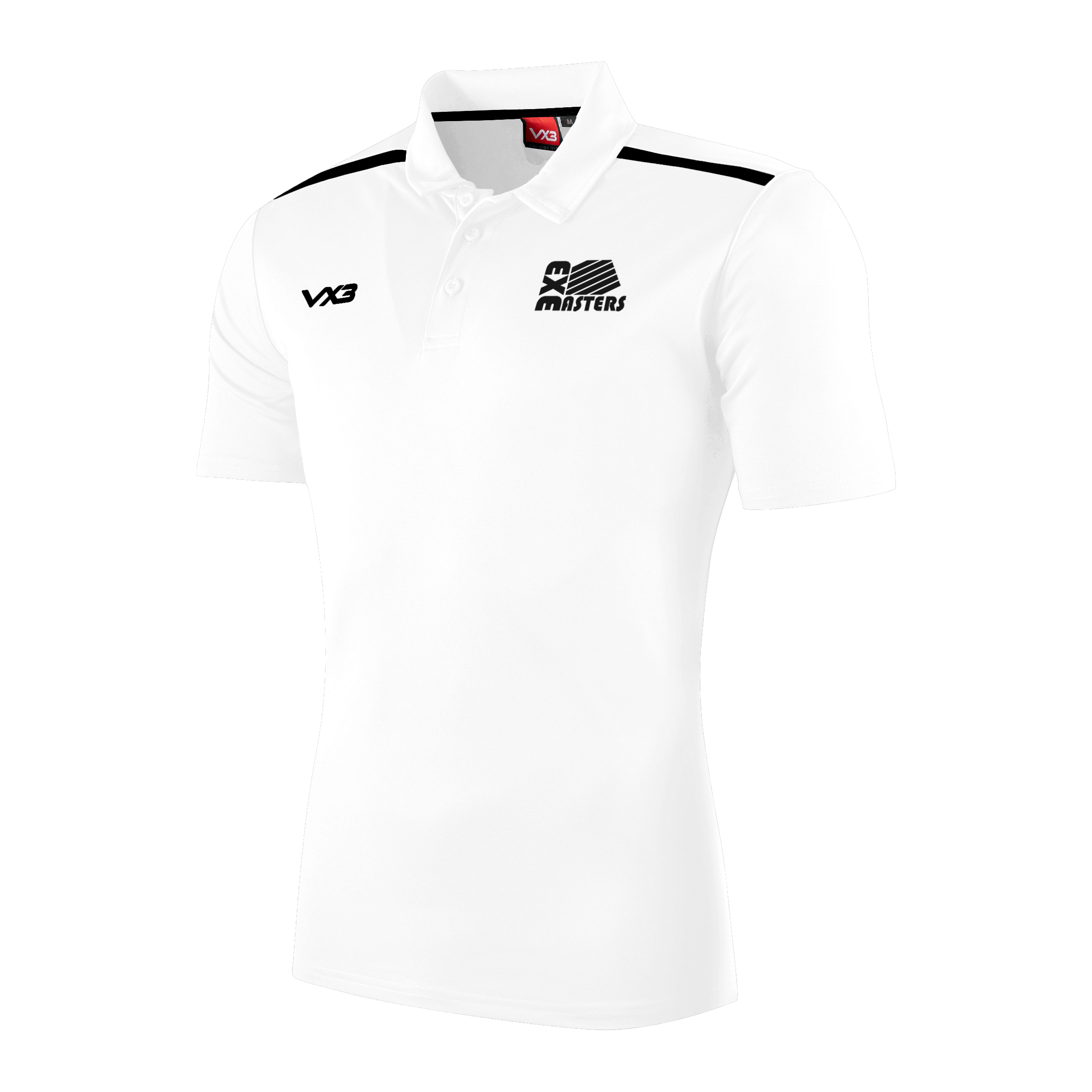 Exe Masters Swim Club White Fortis Polo