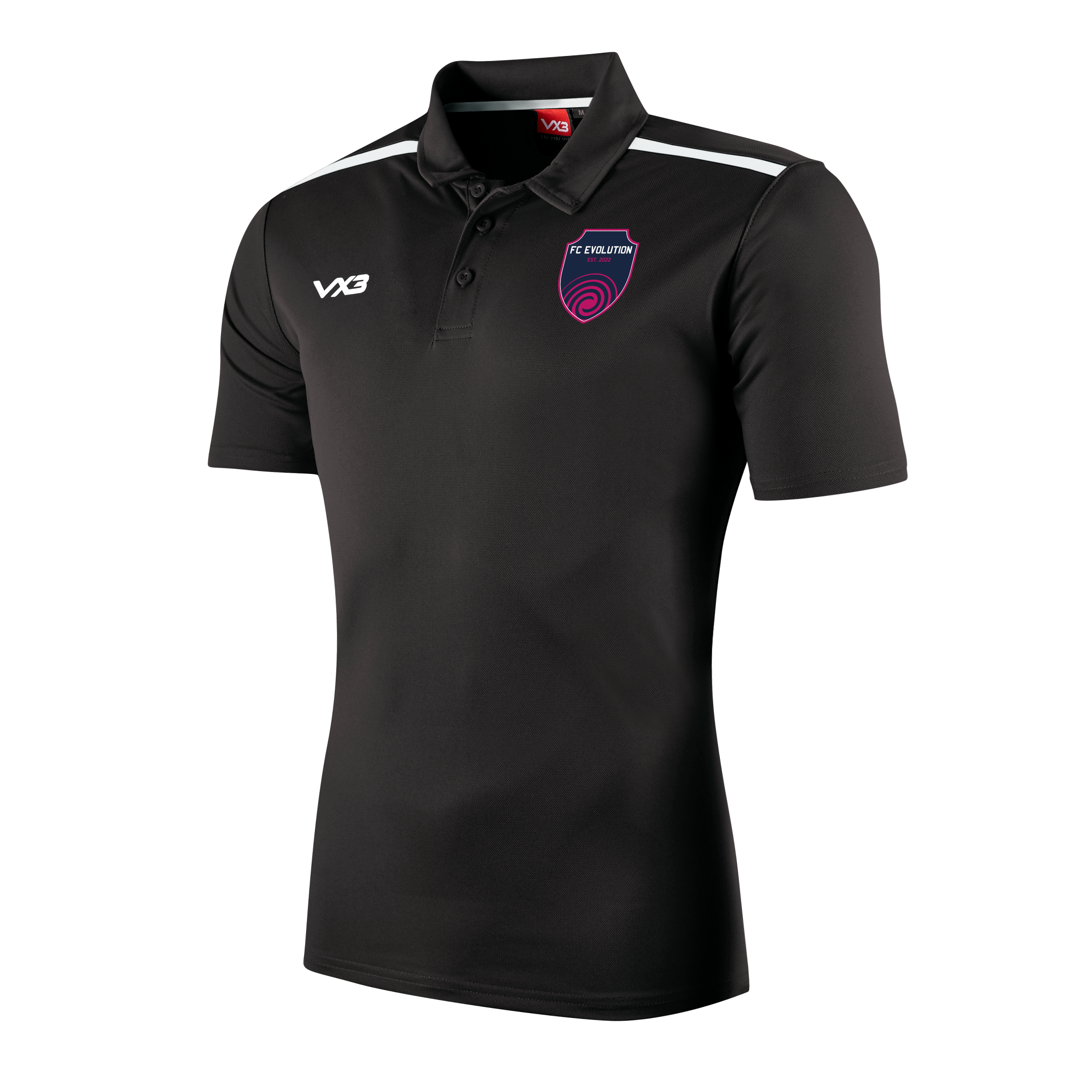 FC Evolution Fortis Polo Black/White
