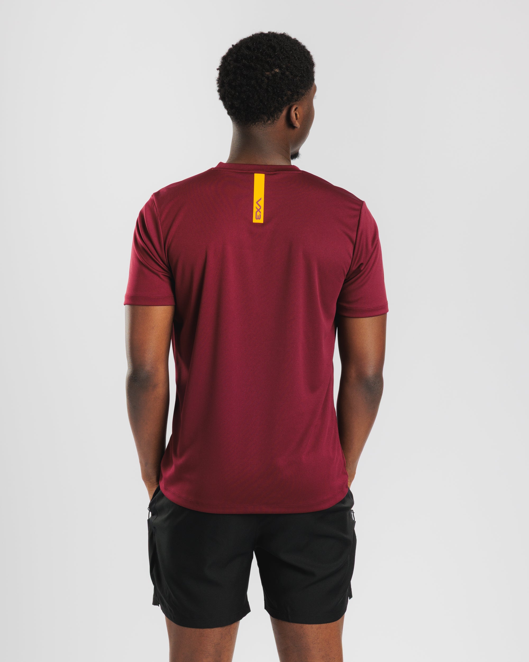 Fortis Tee Maroon/Amber
