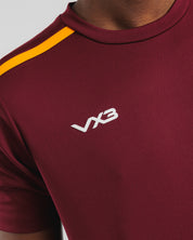 Fortis Tee Maroon/Amber