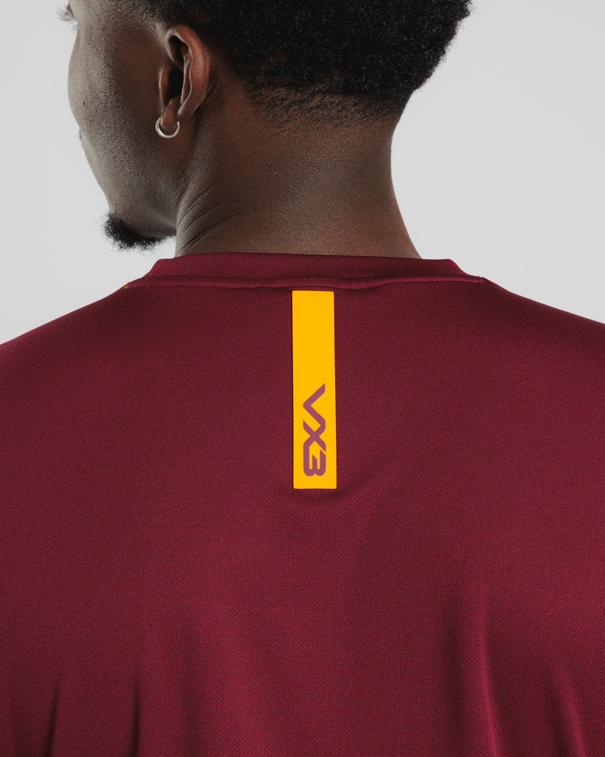 Fortis Tee Maroon/Amber
