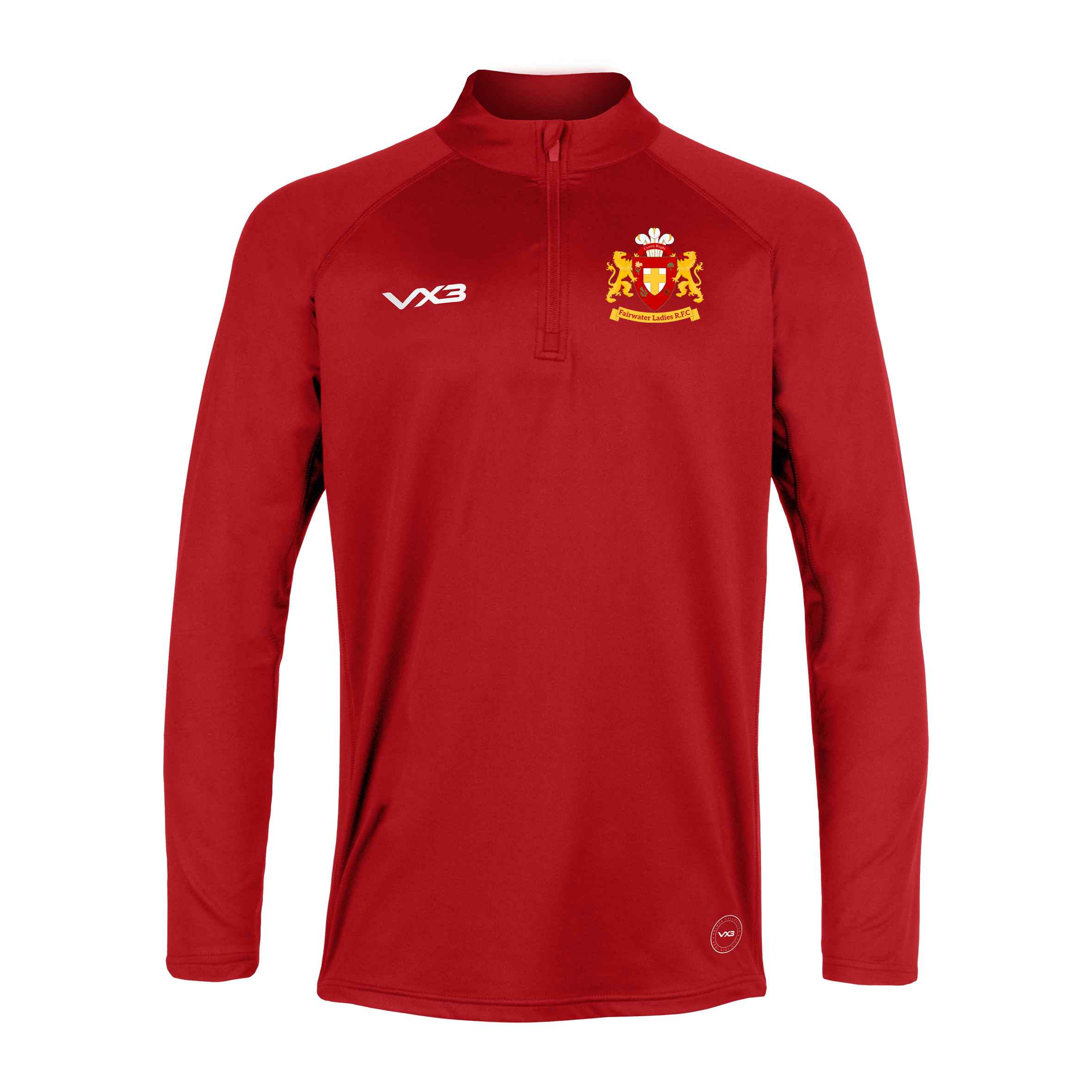 Fairwater Ladies RFC Primus Youth Quarter Zip Red