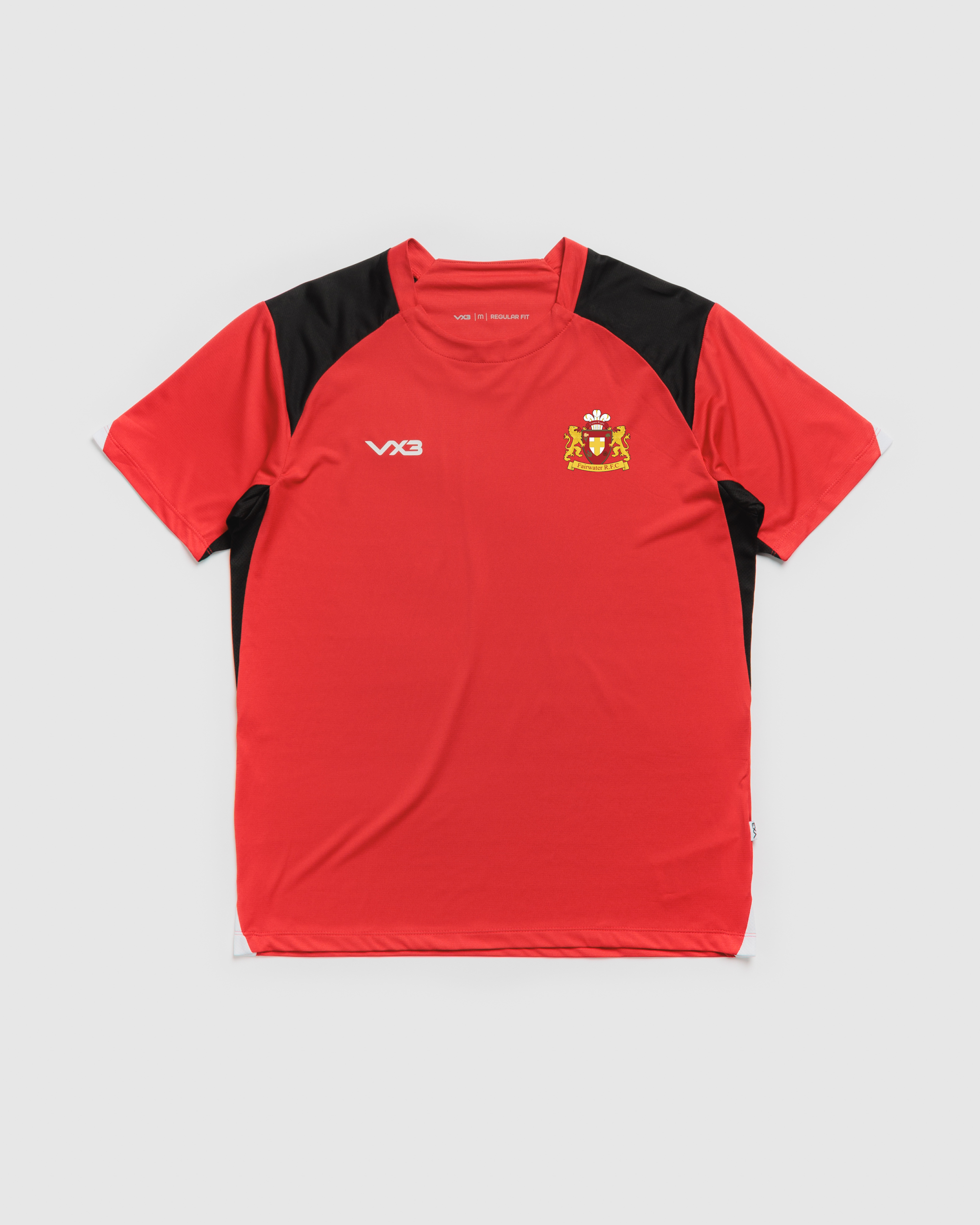 Fairwater RFC Vertex Youth Tee -Red/Black/White