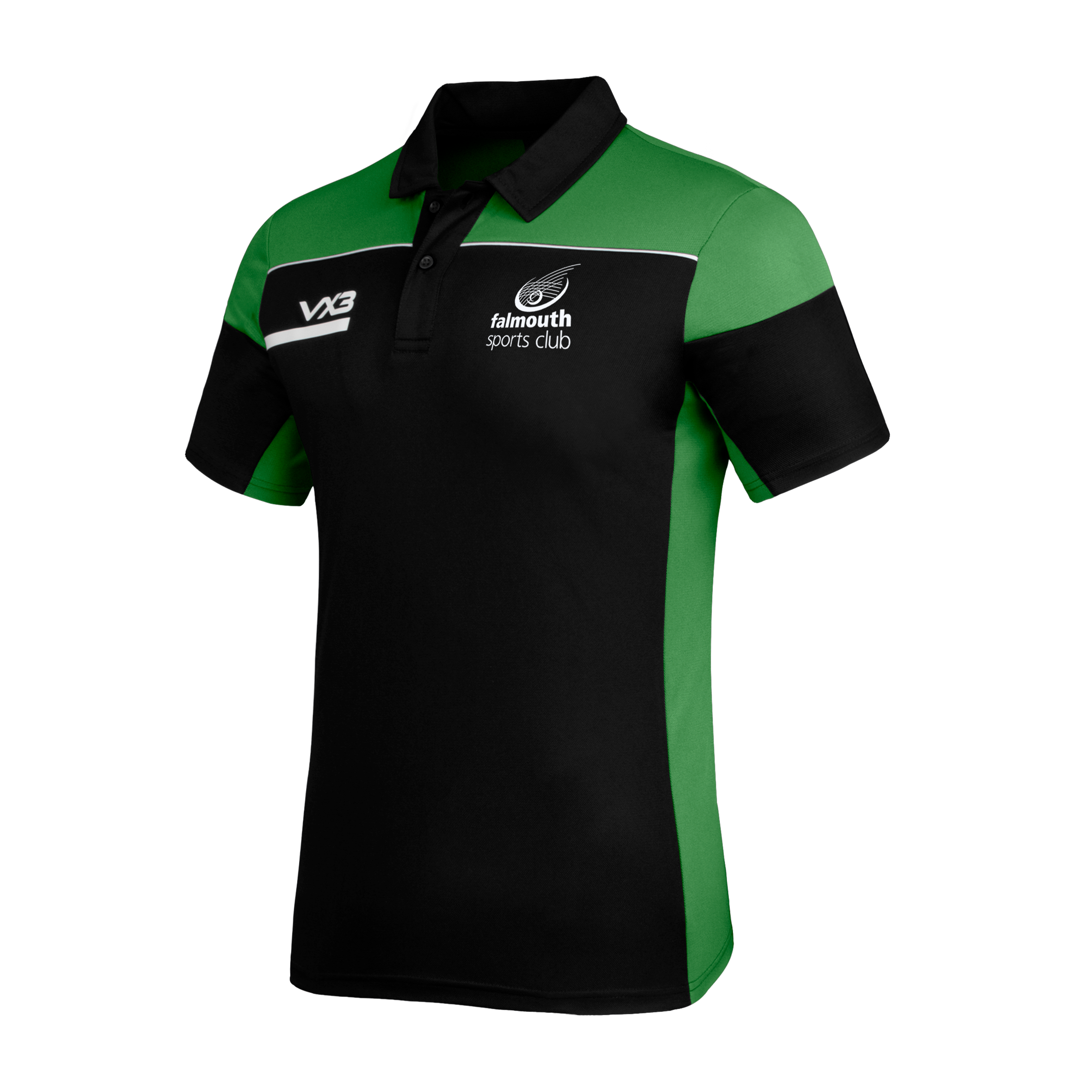Falmouth Sports Club Opus Polo - Black Emerald