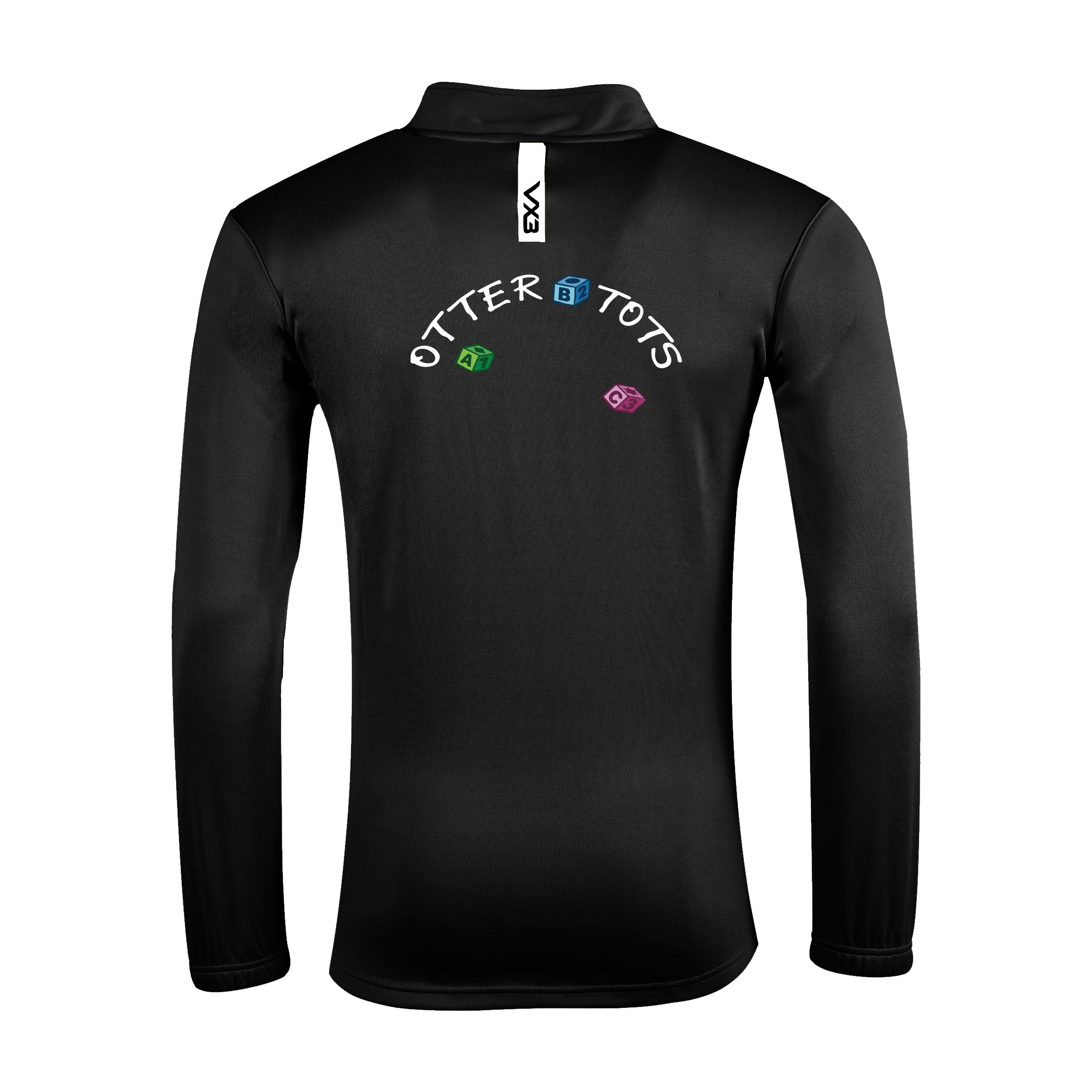 Feniton Womens FC Black Fortis Quarter Zip Sweat