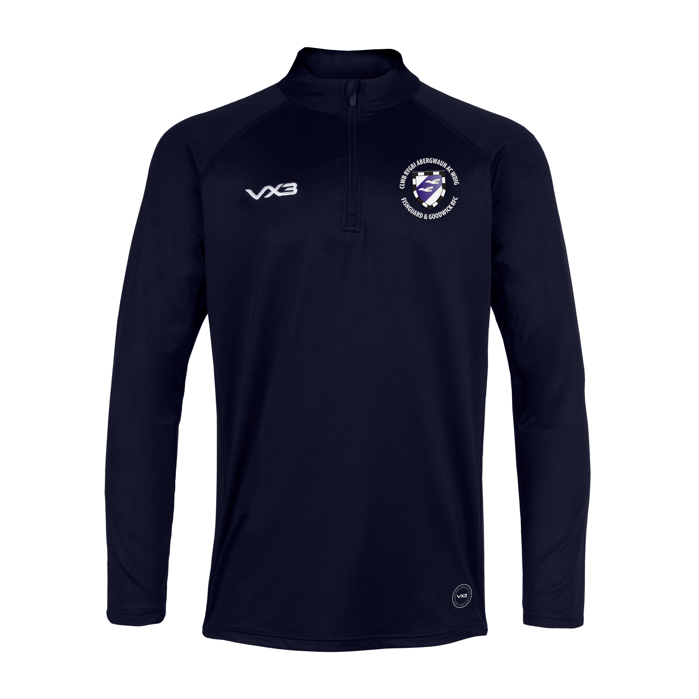 Fishguard and Goodwick RFC Primus Quarter Zip Navy