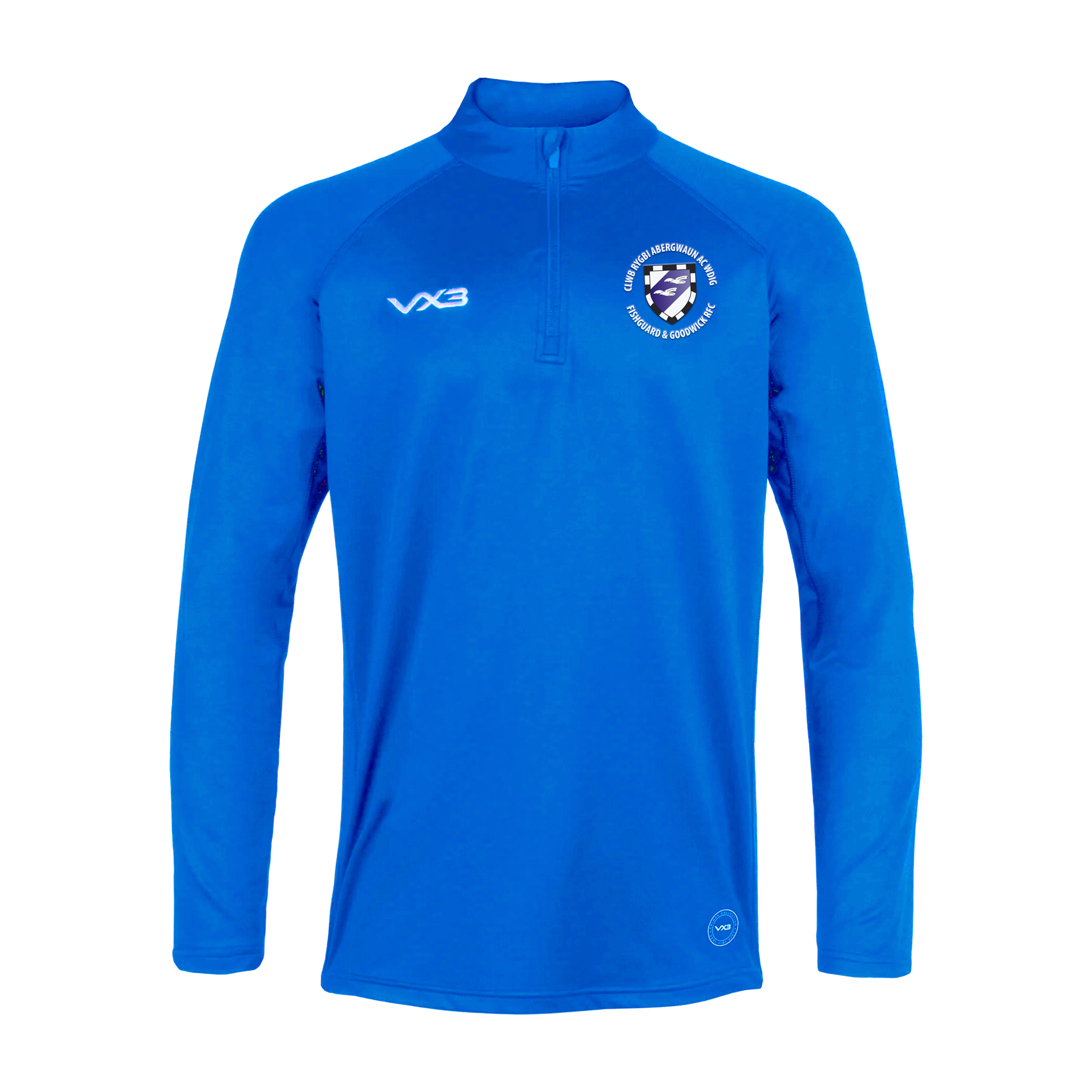 Fishguard and Goodwick RFC Primus Youth Quarter Zip Royal