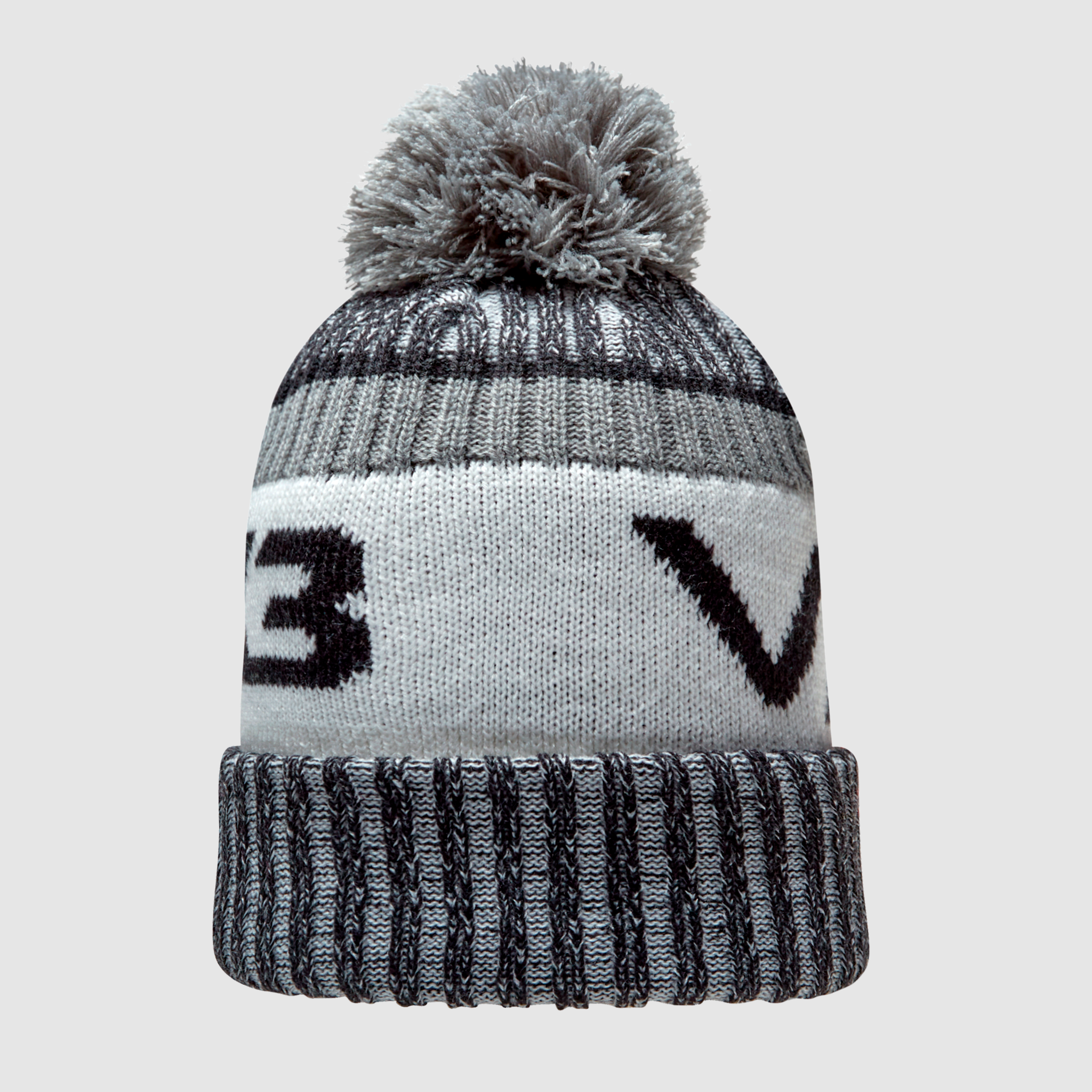 Dark grey bobble shop hat
