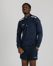 Fortis Quarter Zip Sweat Navy/White