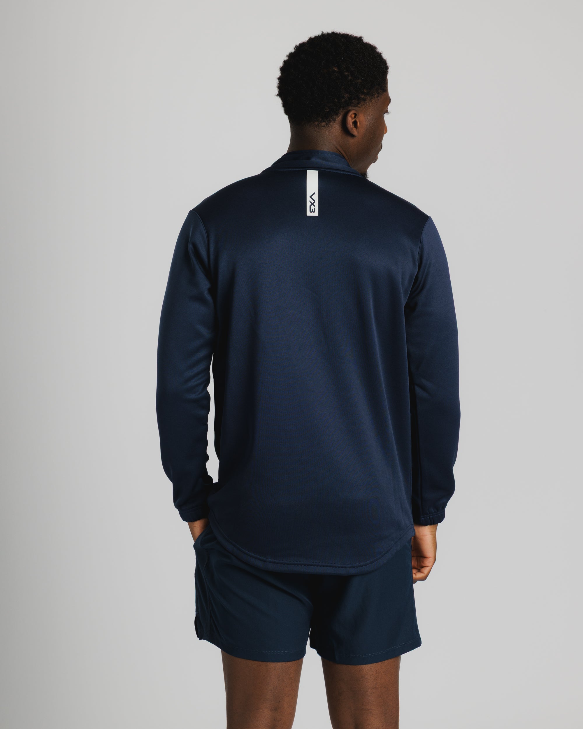 Fortis Quarter Zip Sweat Navy/White