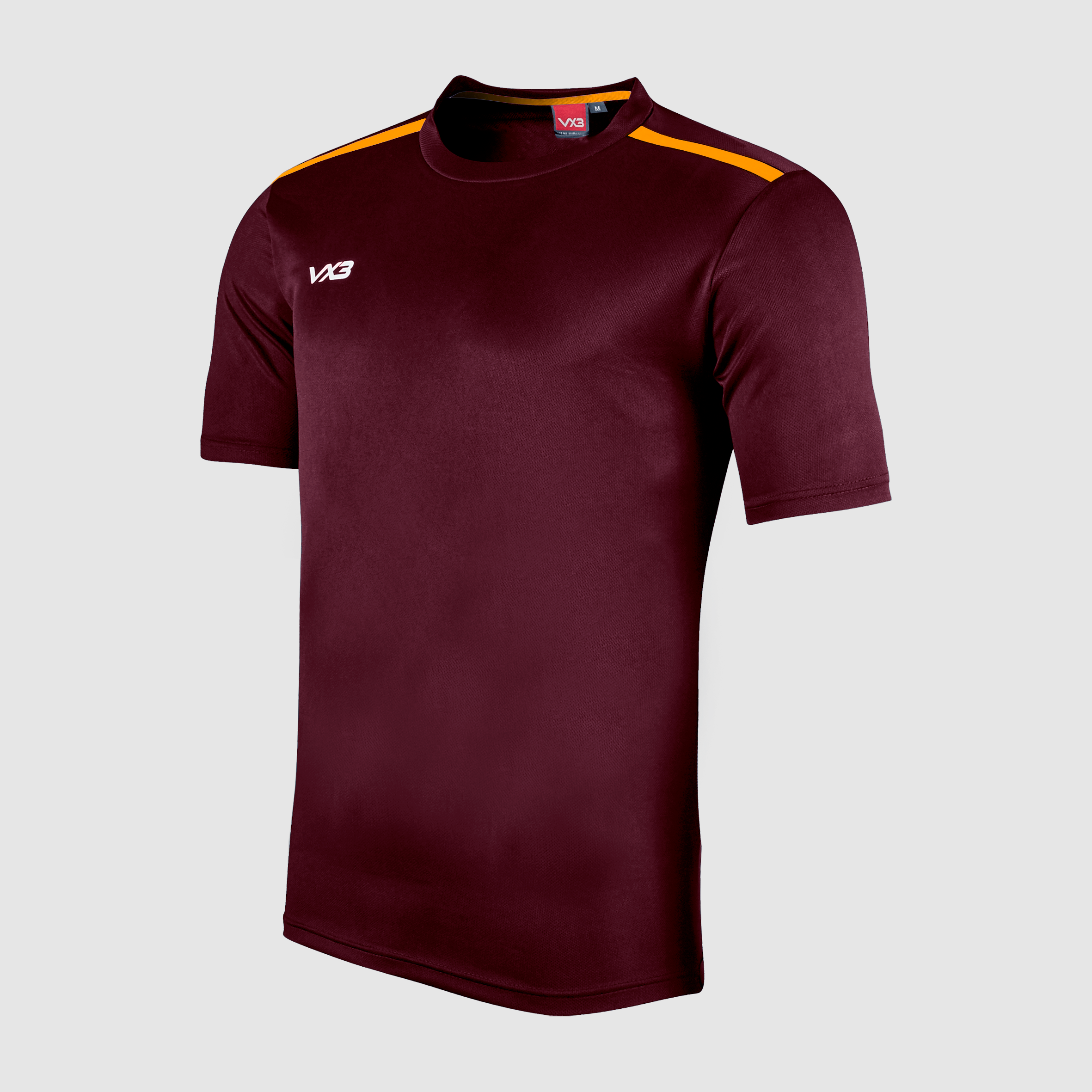Fortis Youth Tee Maroon/Amber