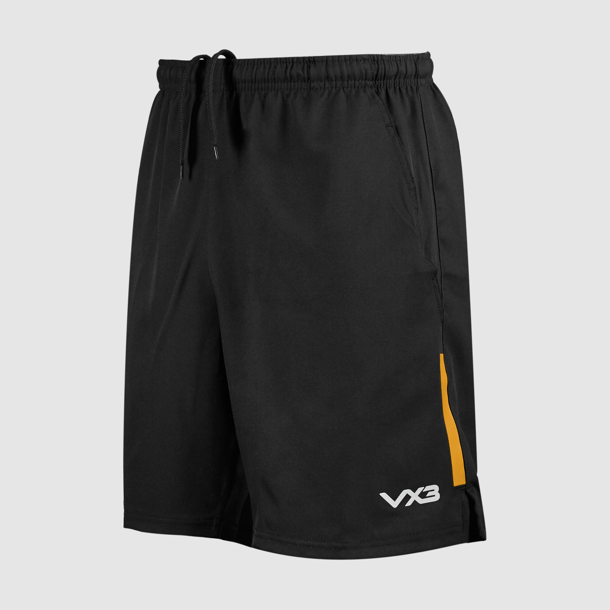 Fortis Youth Travel Shorts Black/Amber
