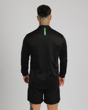 Fortis Quarter Zip Sweat Black/Emerald