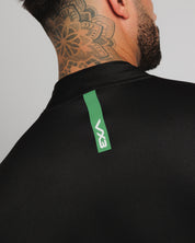 Fortis Quarter Zip Sweat Black/Emerald
