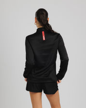 Fortis Ladies Quarter Zip Sweat Black/Red
