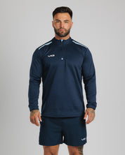 Fortis Quarter Zip Sweat Navy/Sky