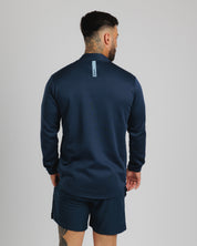 Fortis Quarter Zip Sweat Navy/Sky