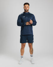 Fortis Quarter Zip Sweat Navy/Sky