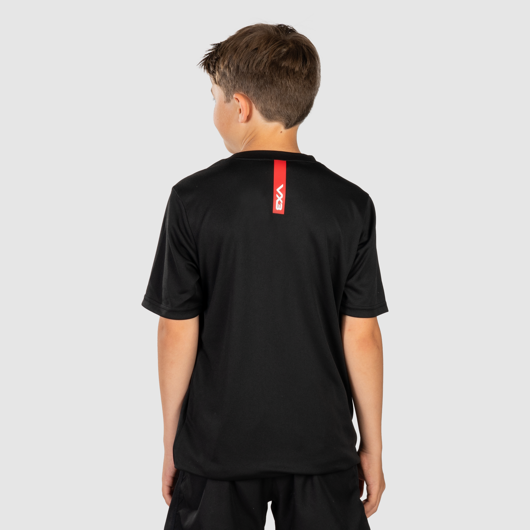 Fortis Youth Tee Black/Red