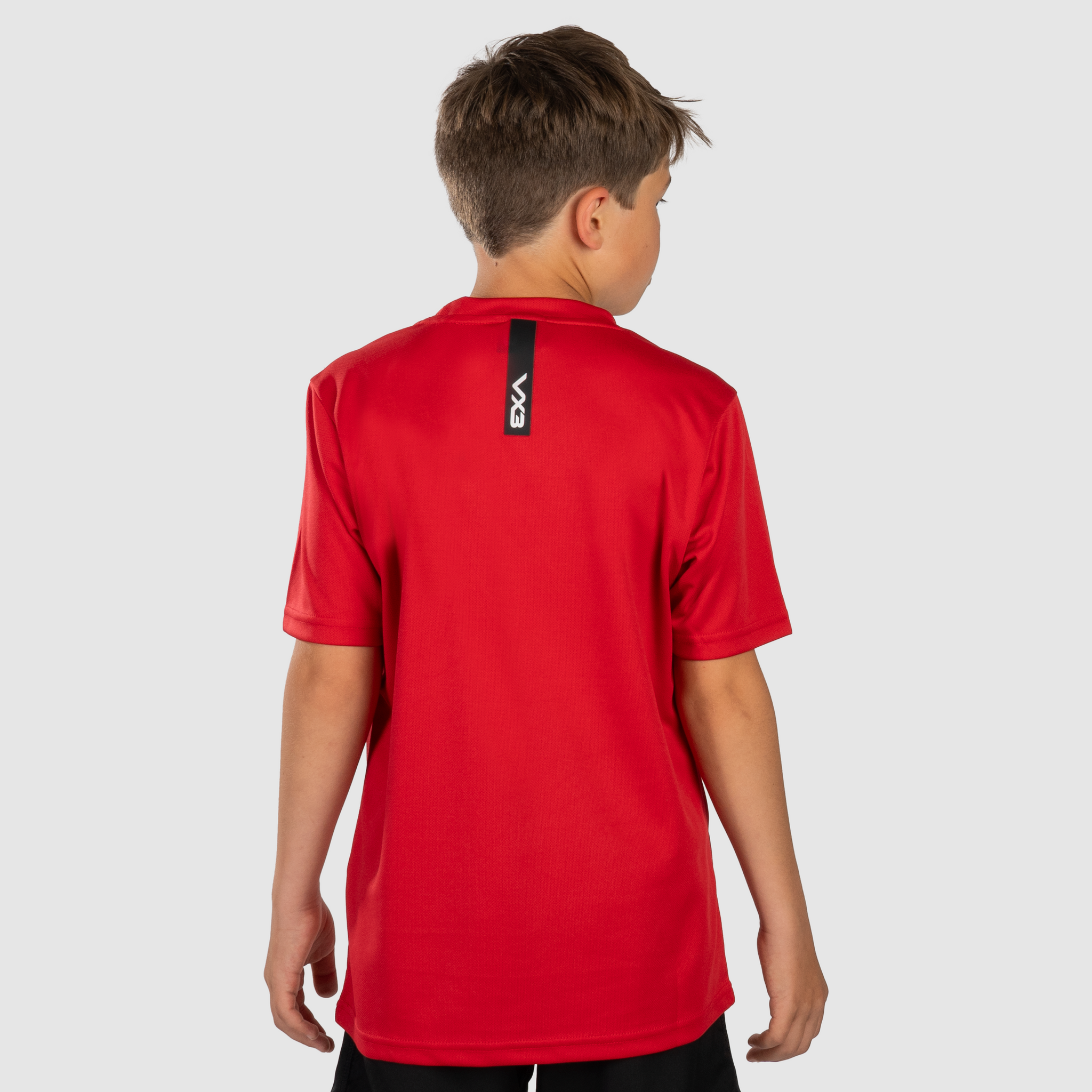 Fortis Youth Tee Red/Black