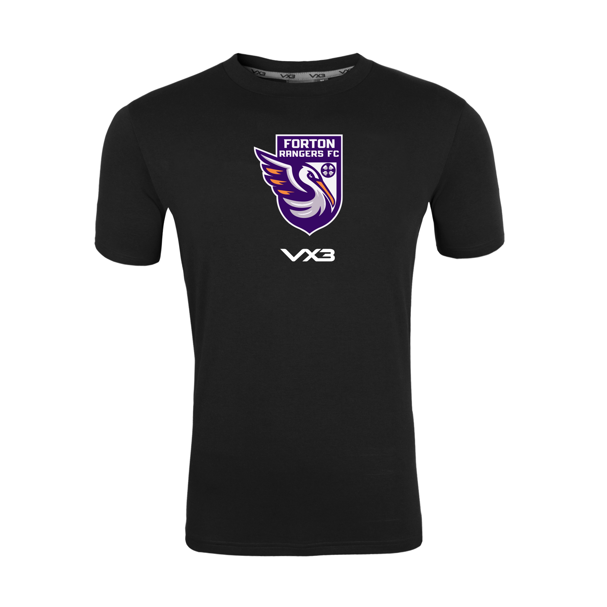 Forton Rangers FC Black Youth Invicta Club Tee