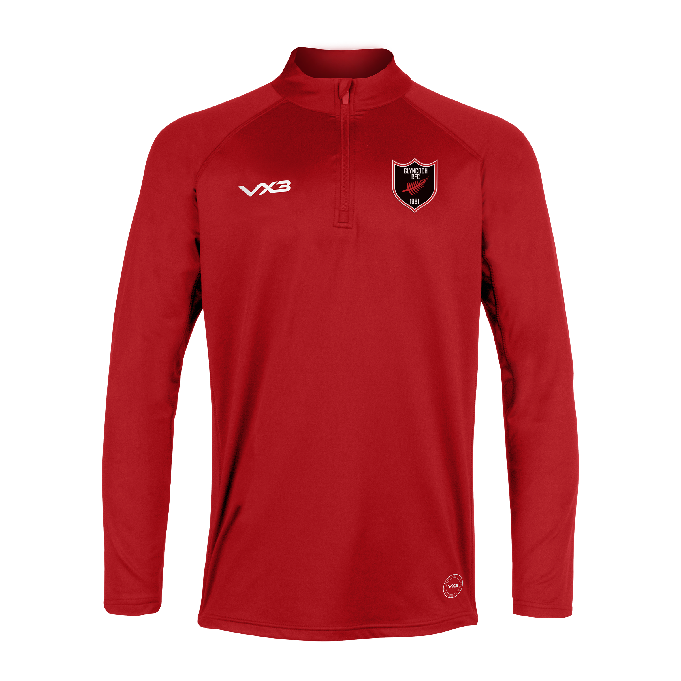 Glyncoch RFC Red Primus Youth Quarter Zip – VX3