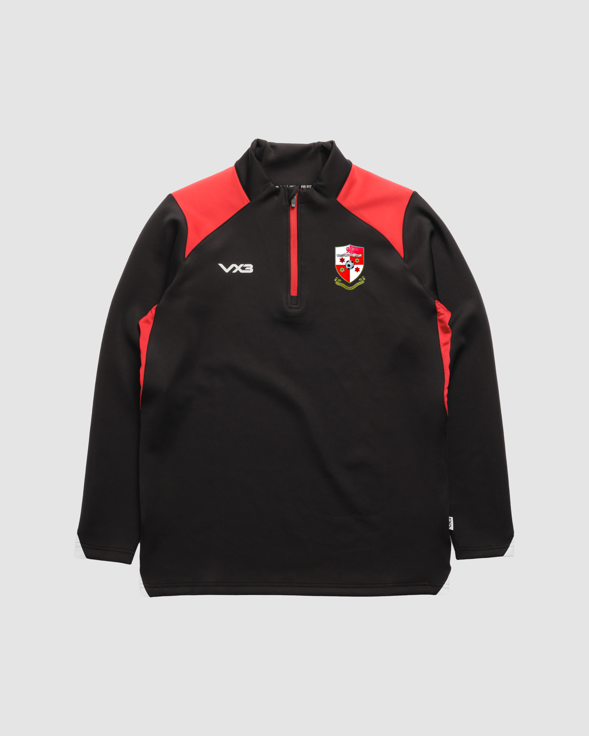 Godrergraig Athletic AFC Black Vertex Youth Quarter Zip