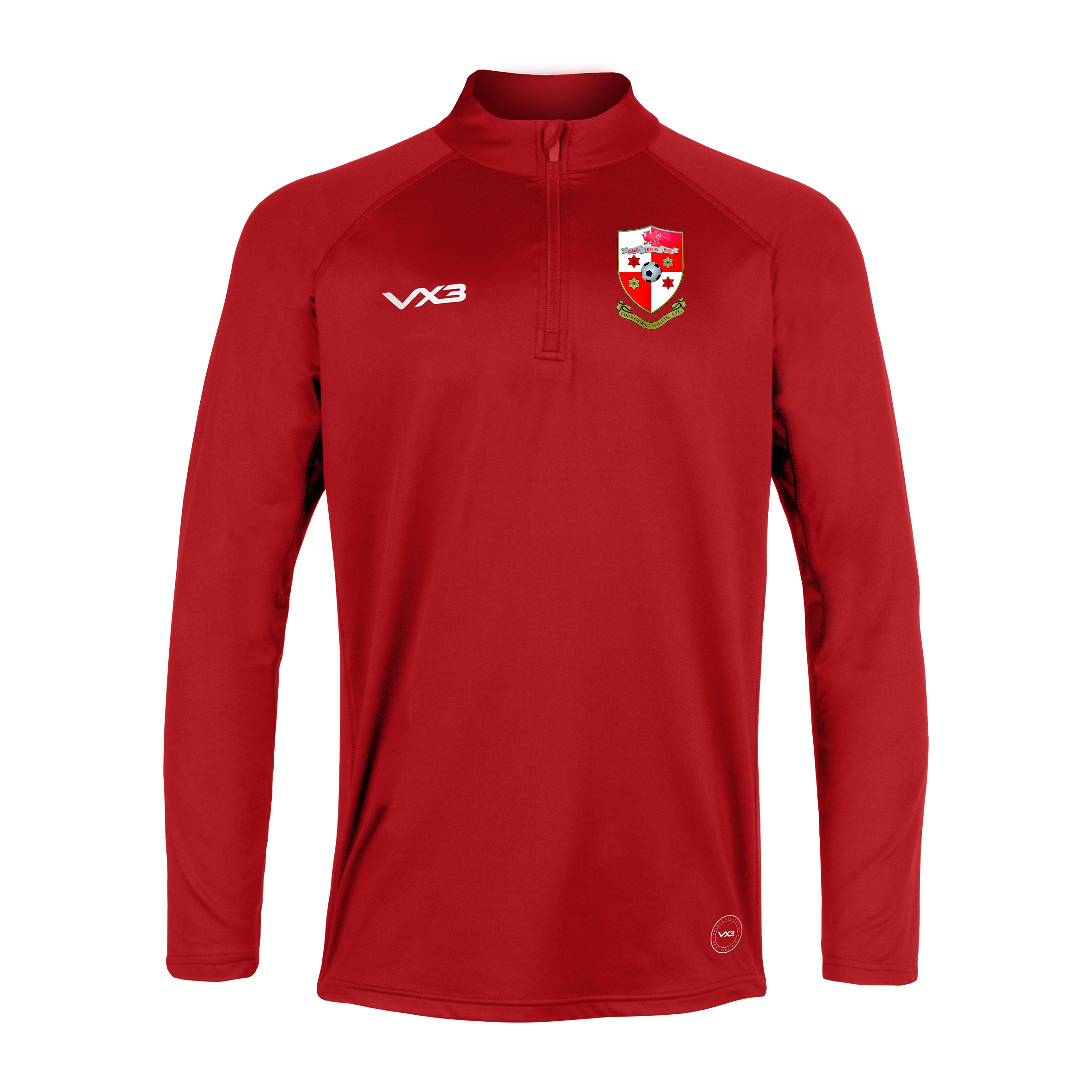 Godrergraig Athletic AFC Primus Youth Quarter Zip Red
