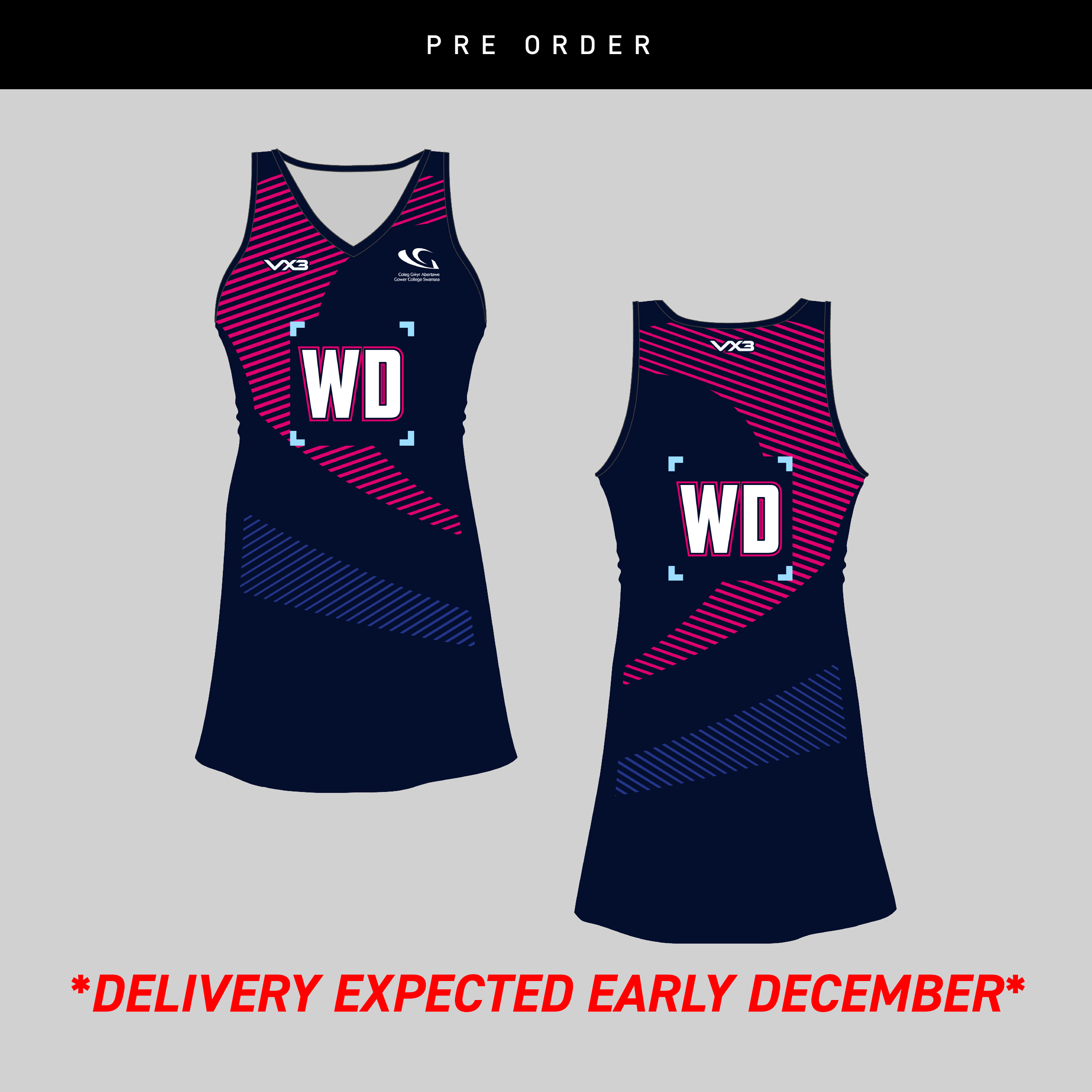 Gower College Netball Performance Dress