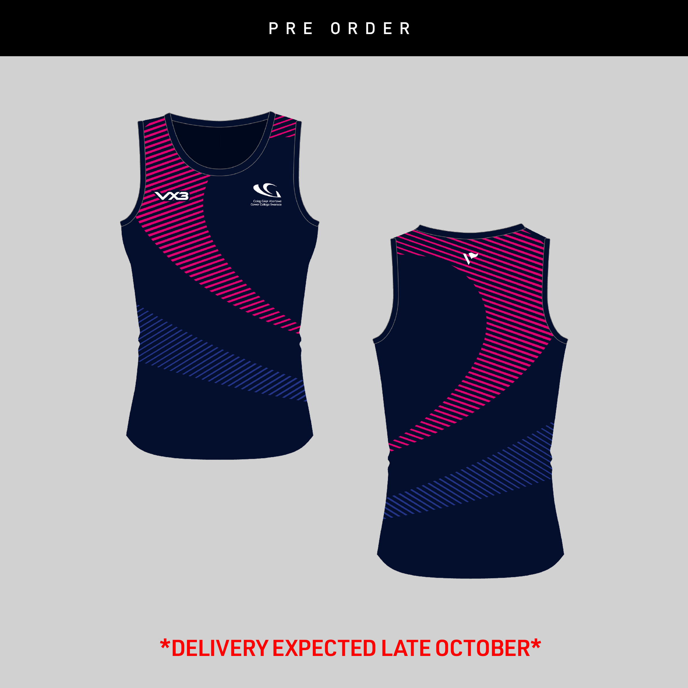 Gower College Netball Ladies Sublimated Vest