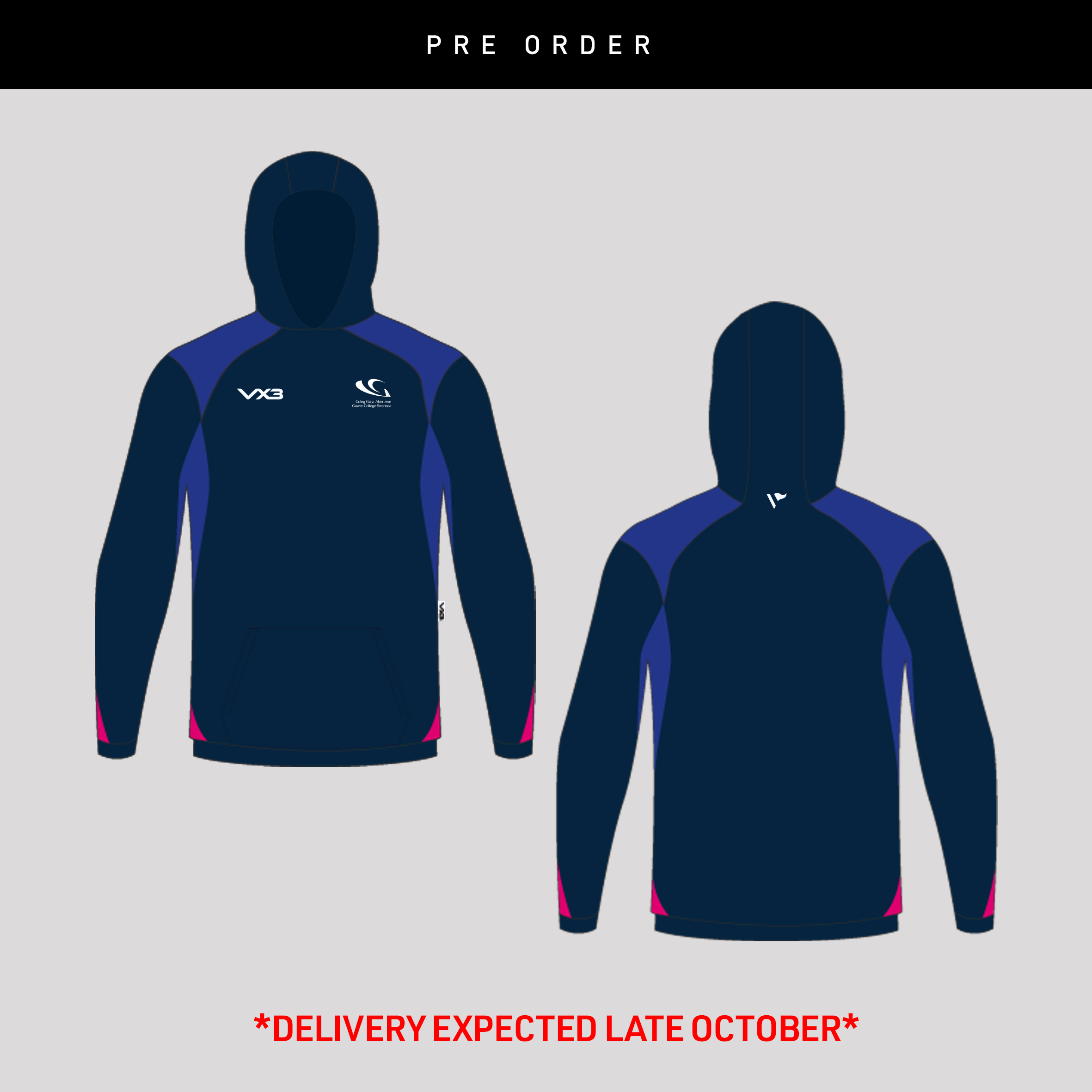 Gower College Netball Vertex Hoodie