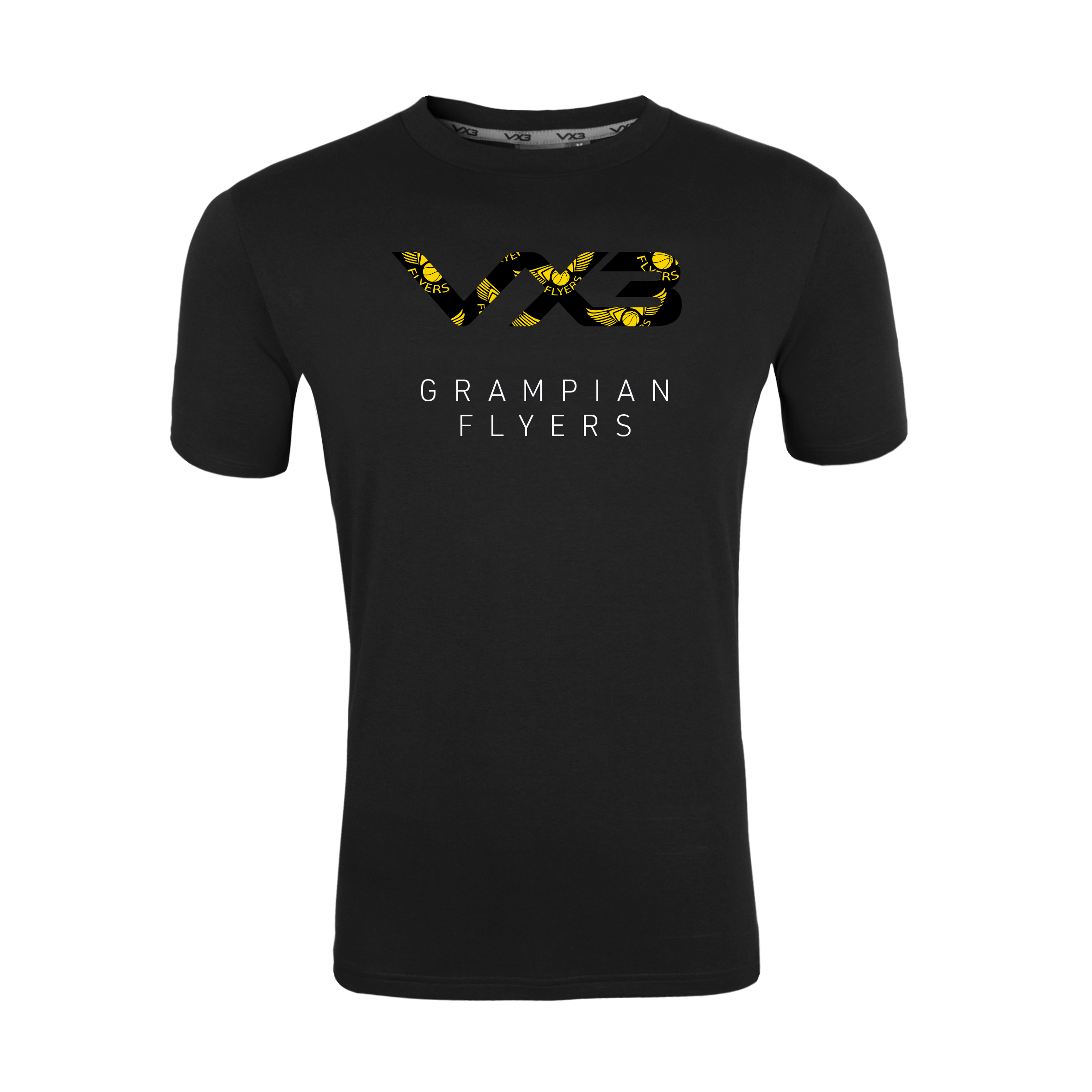 Grampian Flyers Wheelchair Basketball Black Invicta Club Tee