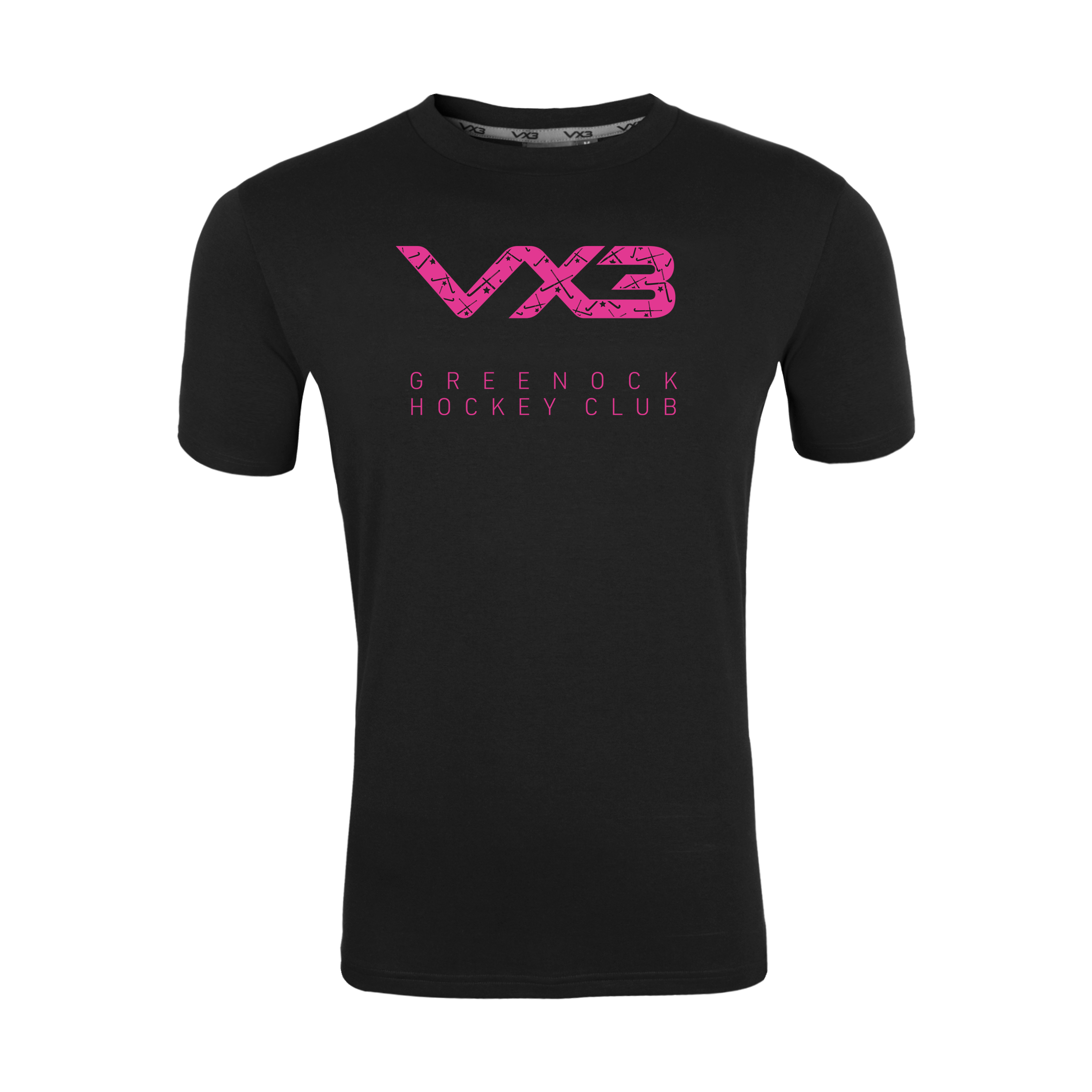 Greenock Hockey Club Black Youth Invicta Tee