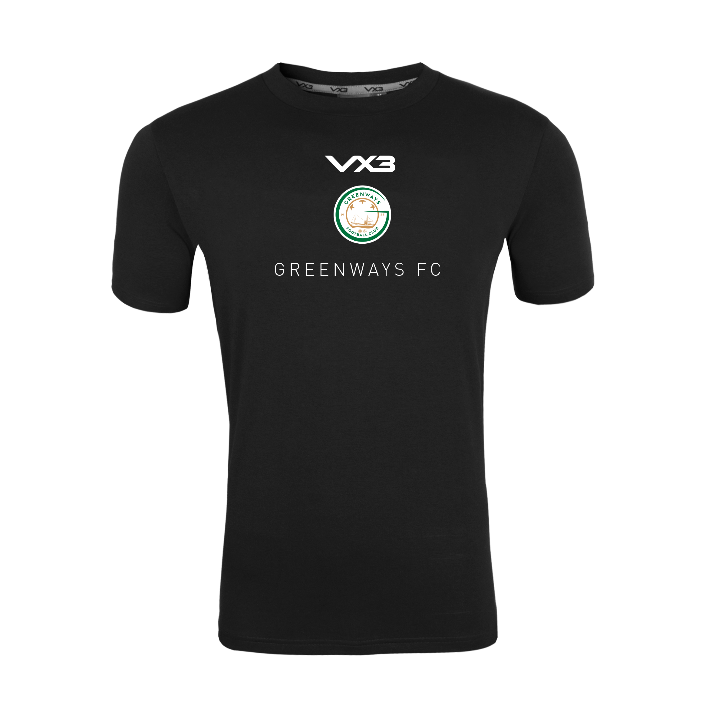 Greenways FC Black Invicta Club Tee