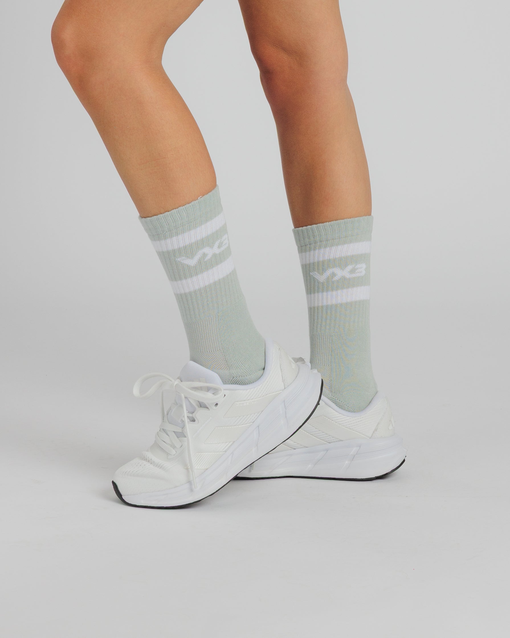 Women's Logo Crew Sock Grey/White