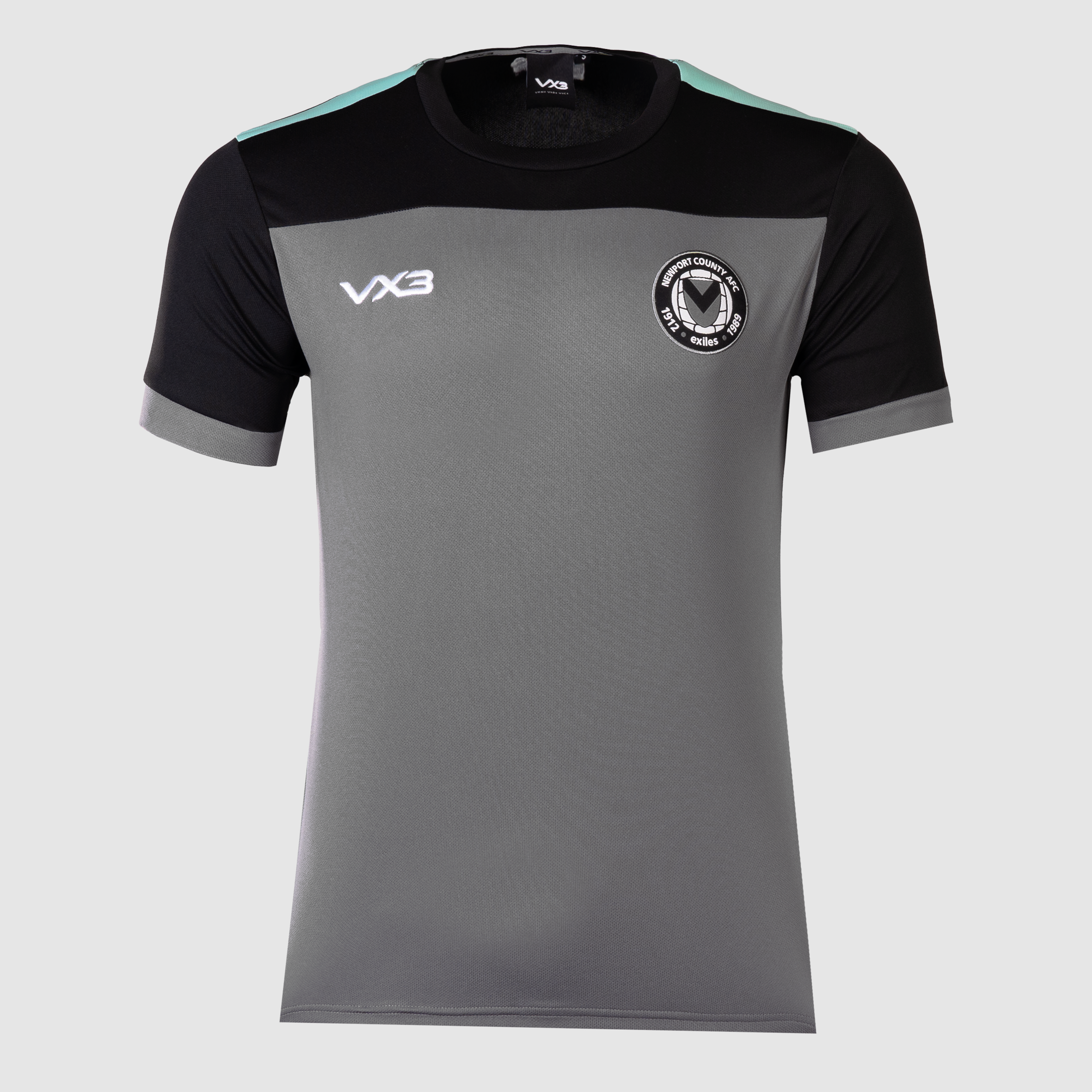 Newport County AFC Elite Training Tee Black/Mint 23/24