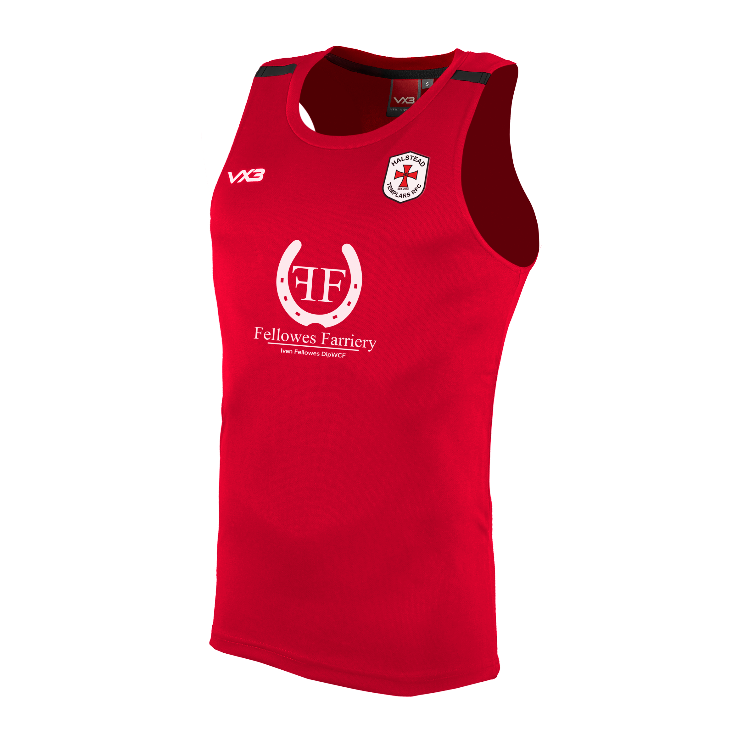 Halstead Templars RFC Fortis Vest - Red/Black