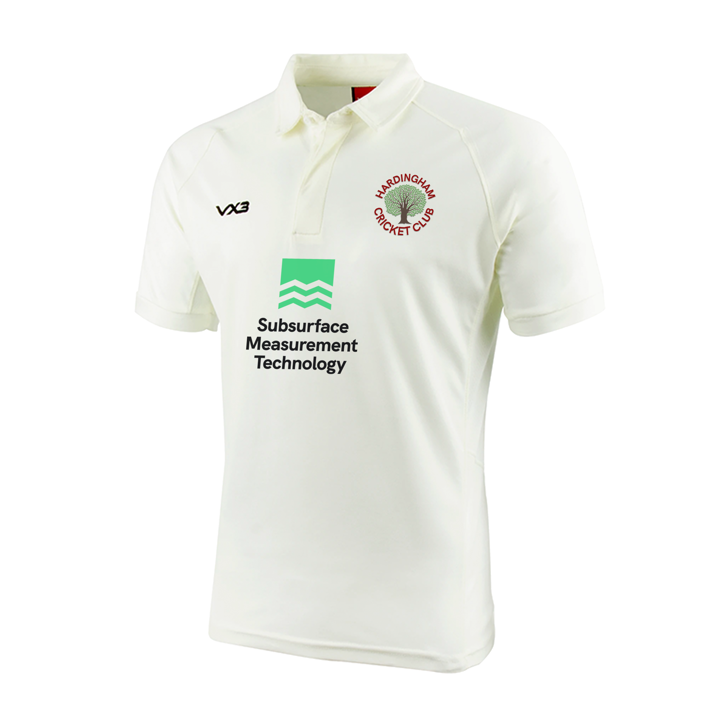 Hardingham Cricket Club Whites Youth Short Sleeve Shirt