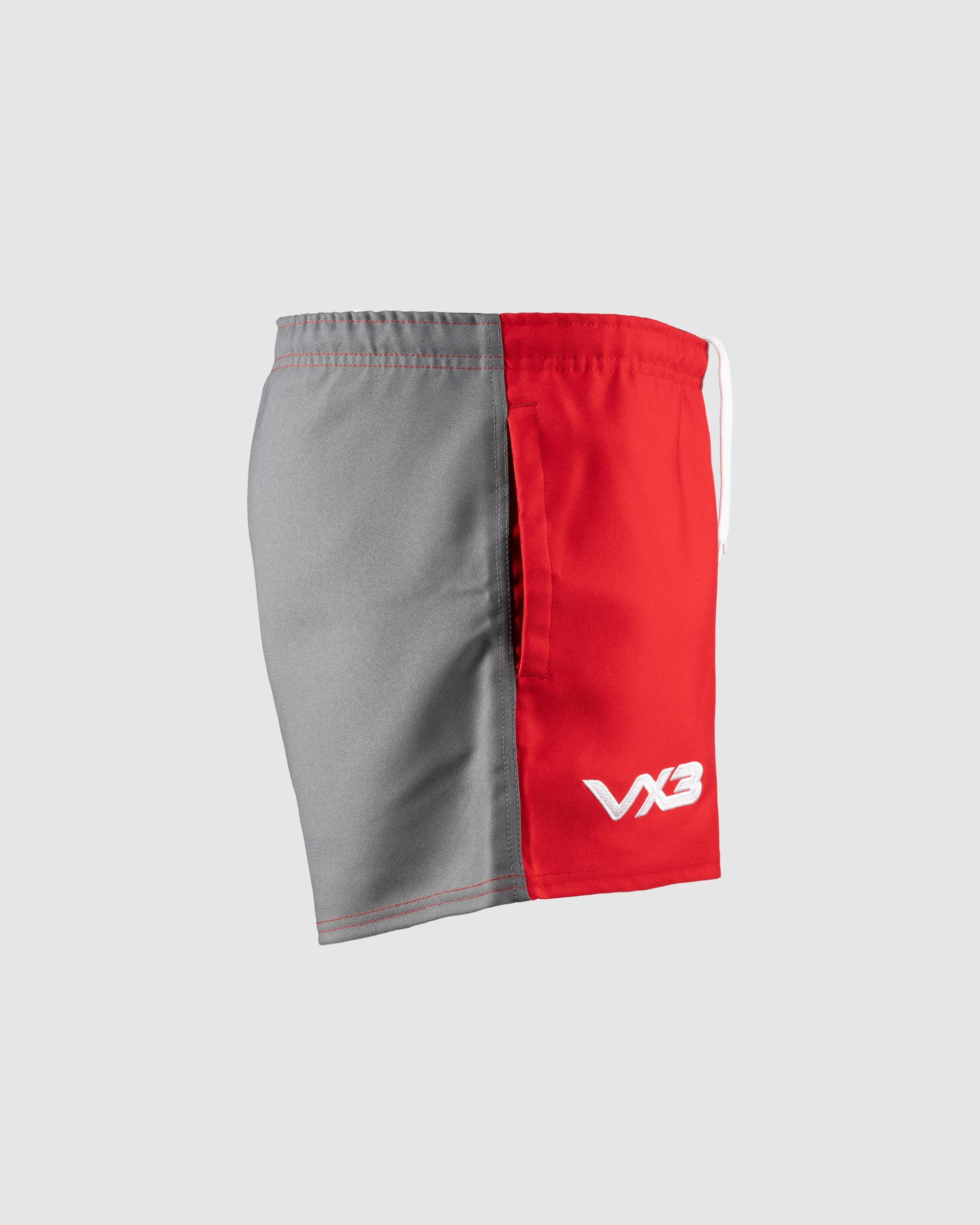 Harlequin Short Red/Dark Grey