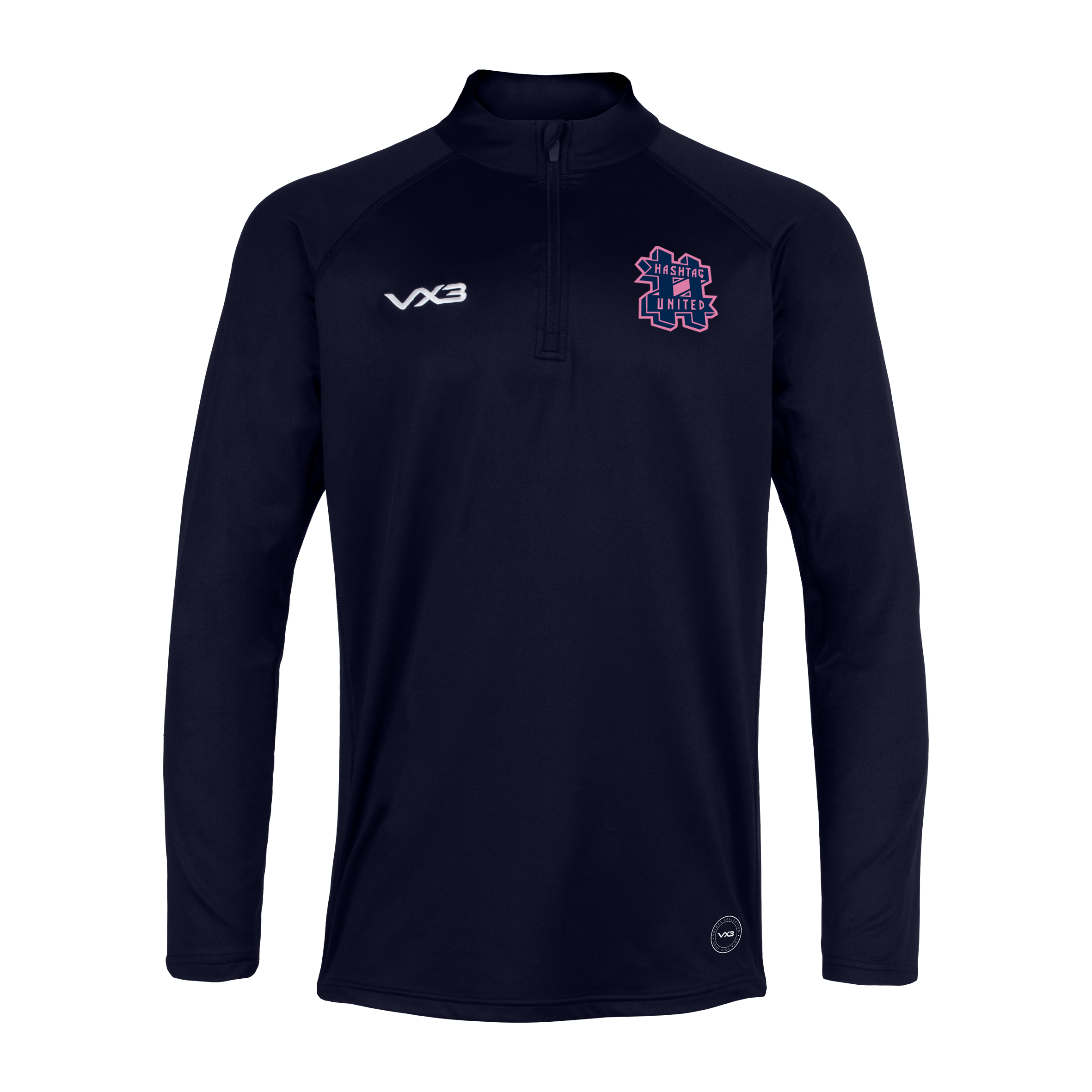 Hashtag United FC Youth Navy Primus Quarter Zip