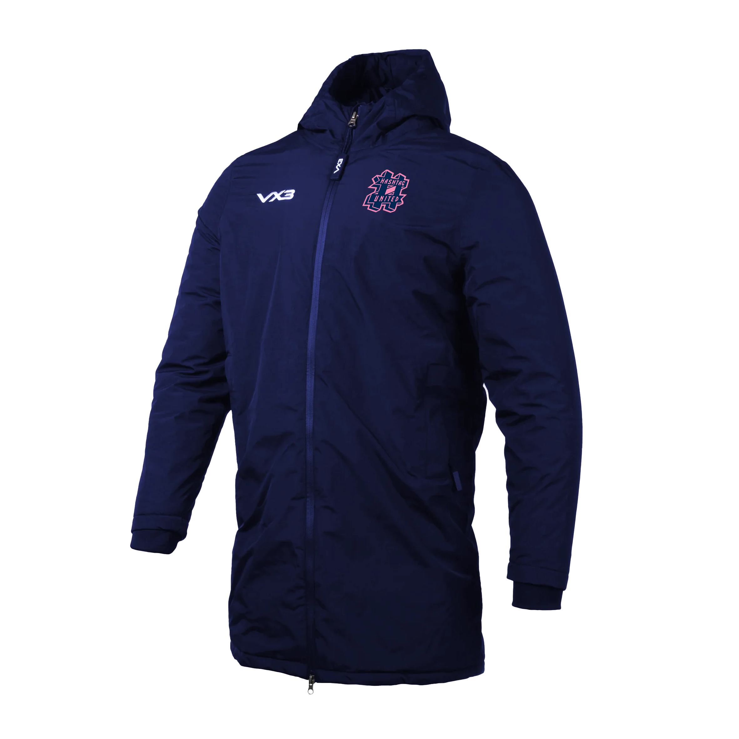 Hashtag United FC Youth Nero Managers Jacket - Adult Sizing
