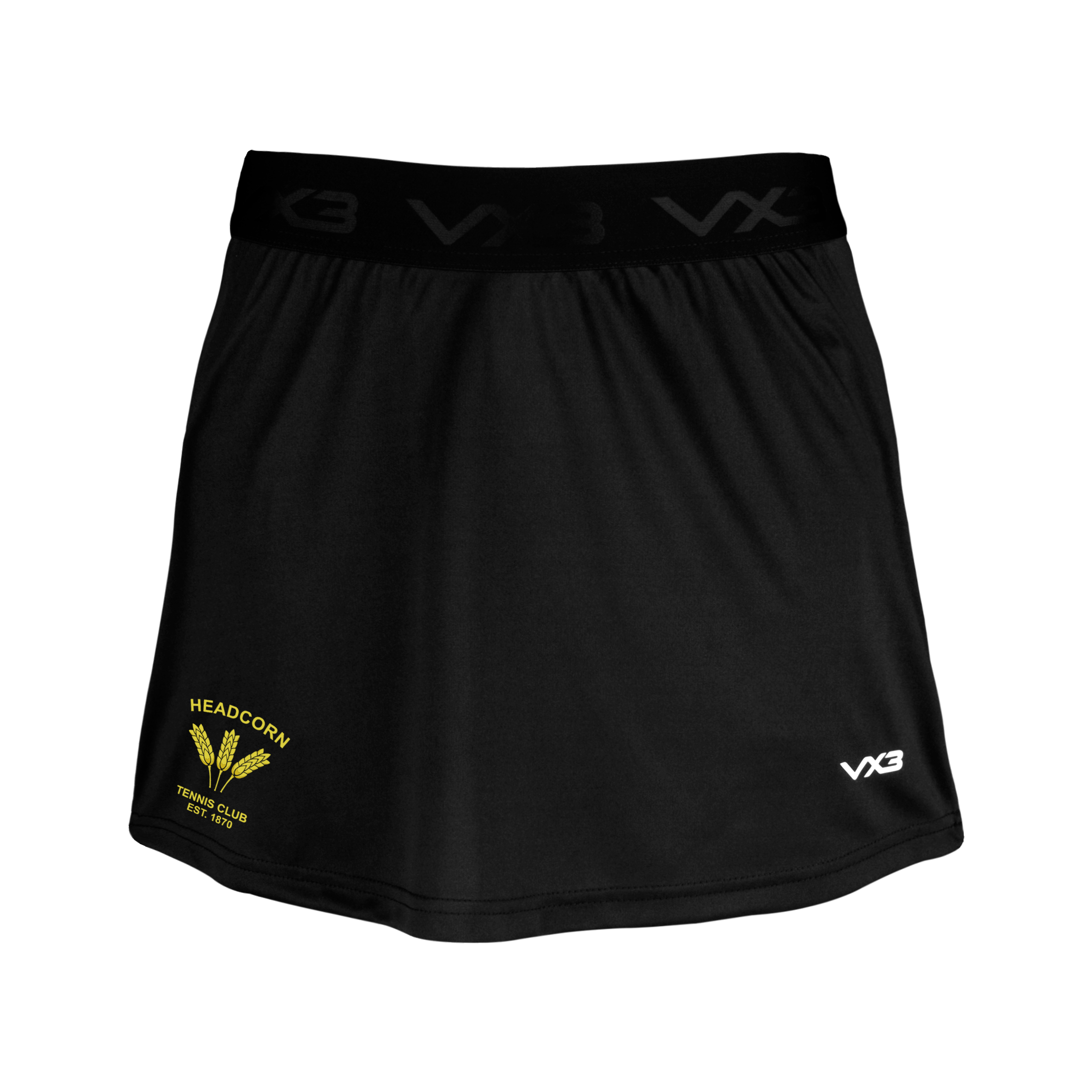 Headcorn Tennis Club Black Skort