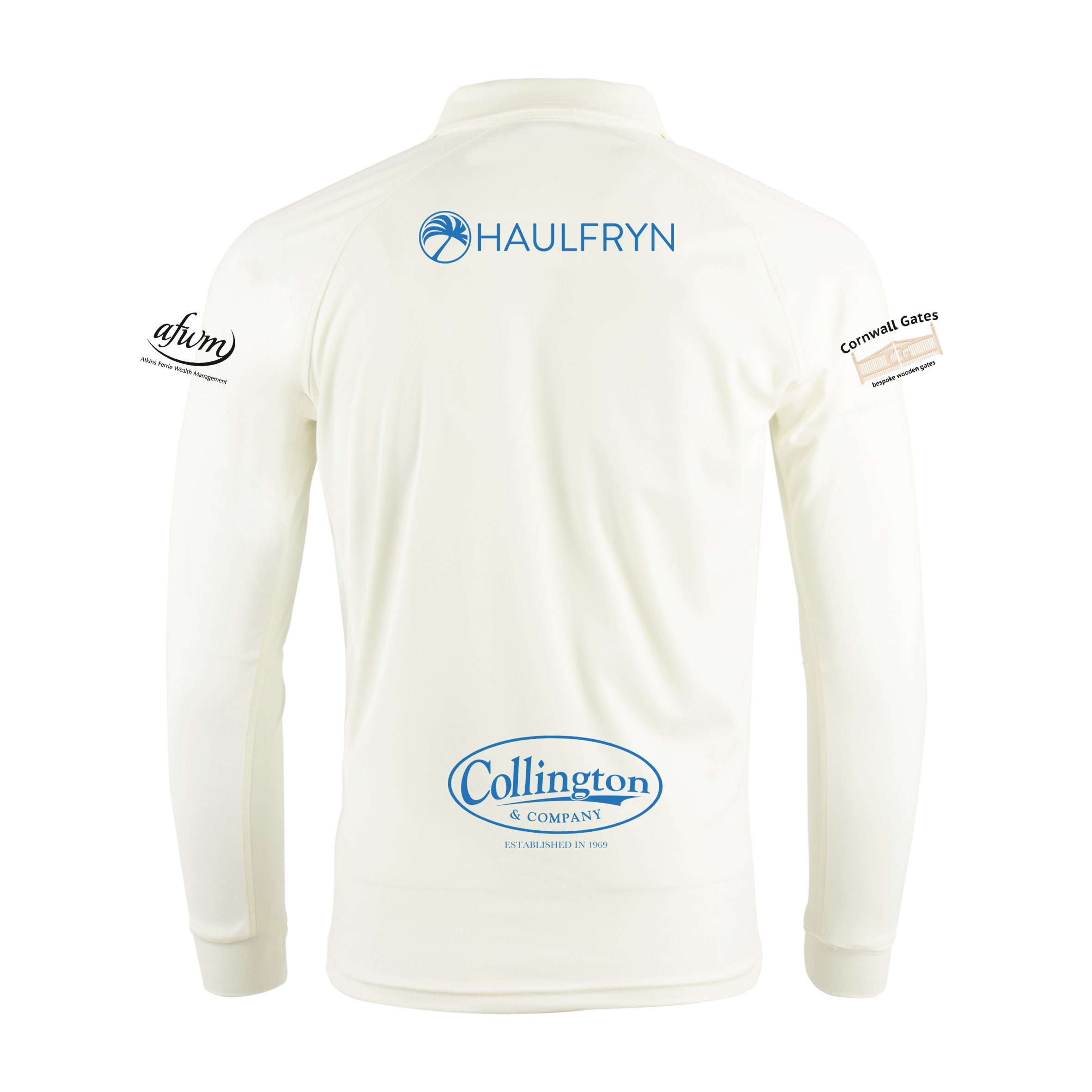 Helston Cricket Club Whites Youth Long Sleeve Shirt