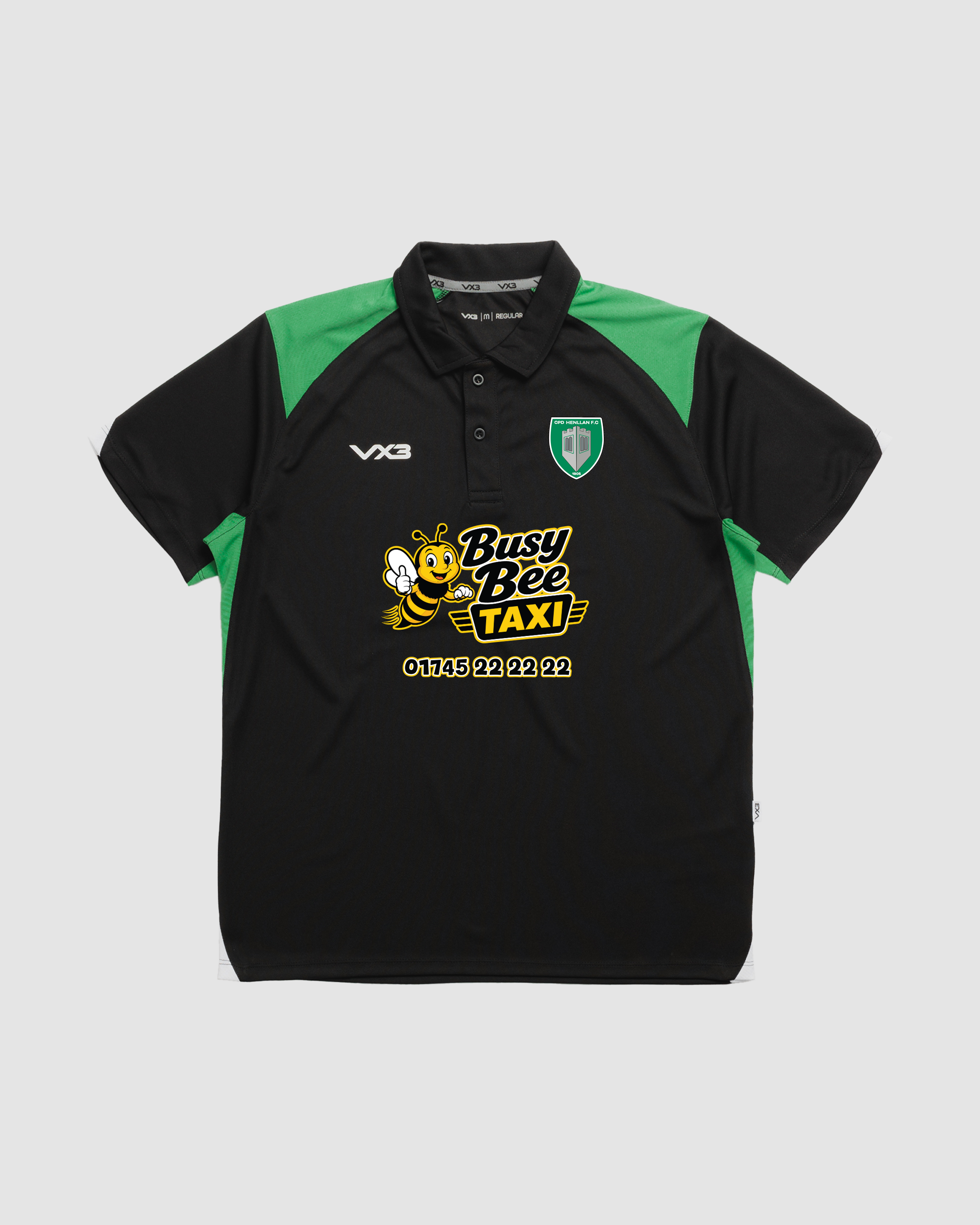 Henllan FC Sponsor Vertex Polo