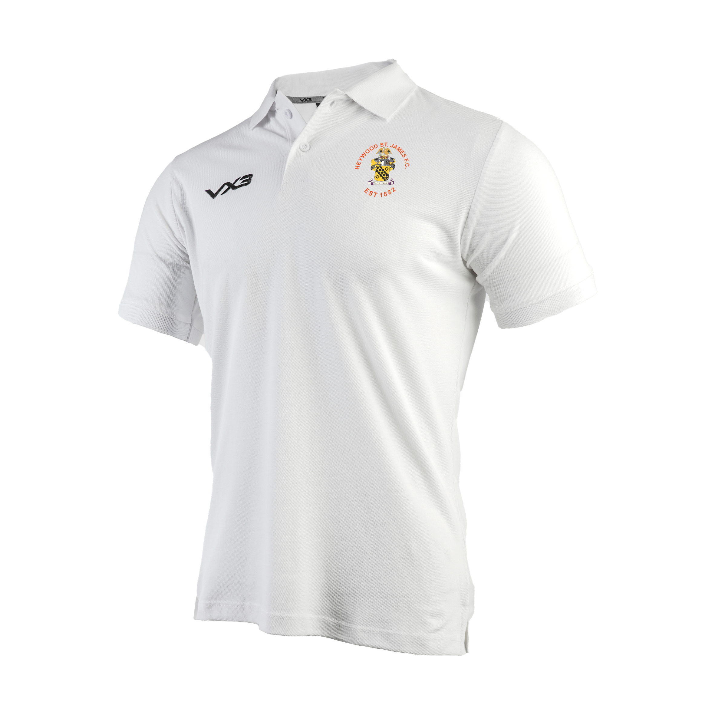 Heywood St James FC White Primus Polo Shirt