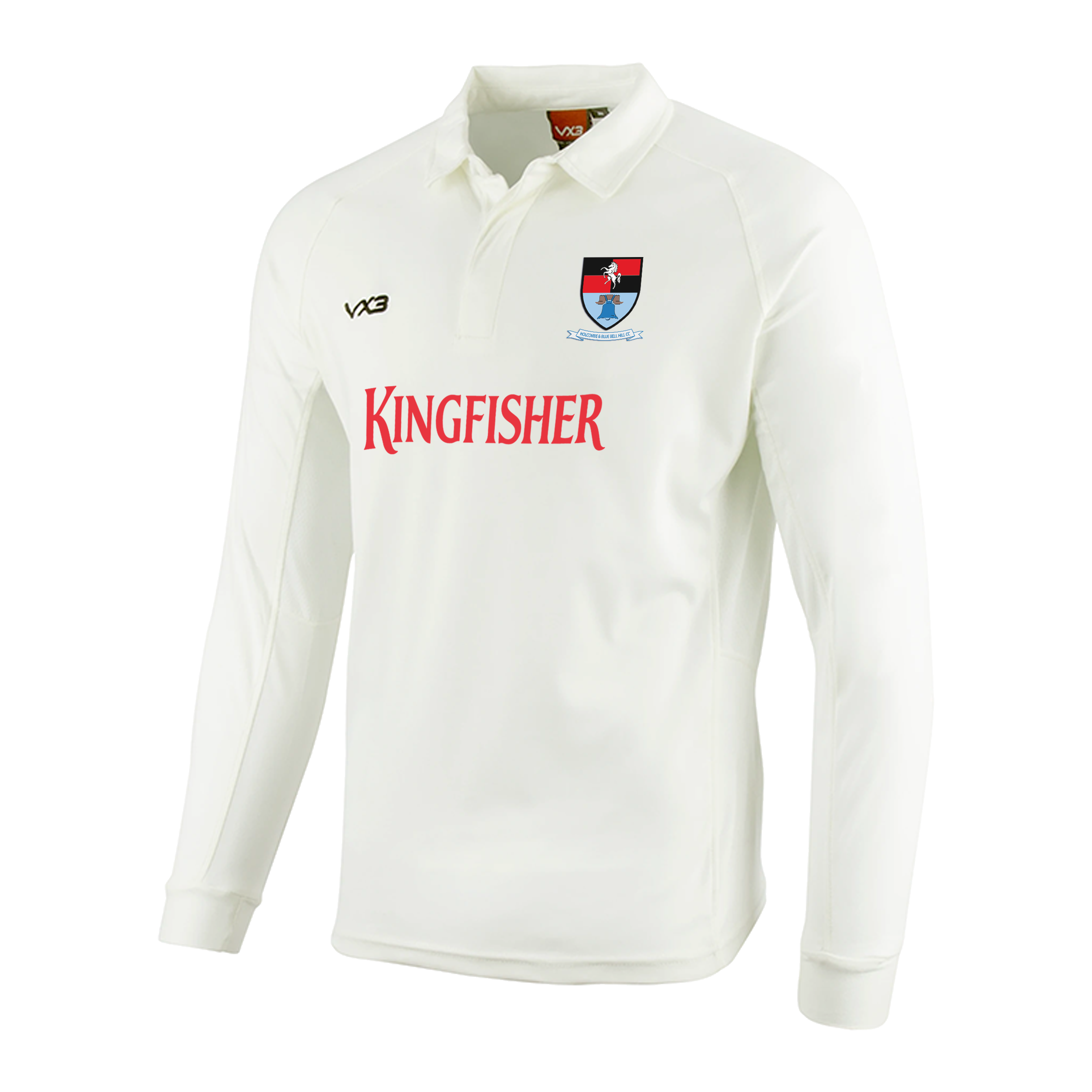 Holcombe and Blue Bell Hill Cricket Club Whites Long Sleeve Shirt
