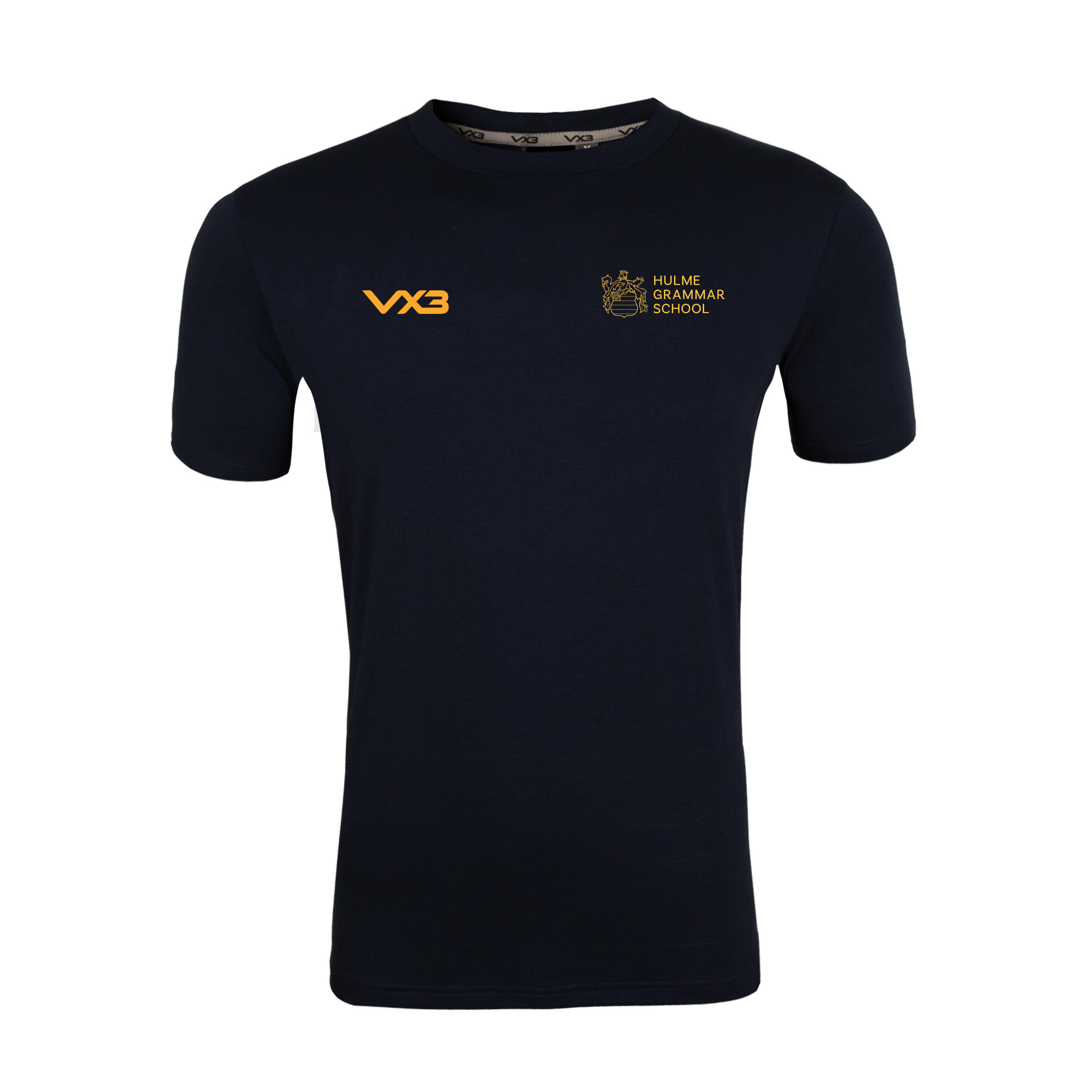 Hulme Grammar School Navy Womens Invicta Club Tee- Assheton